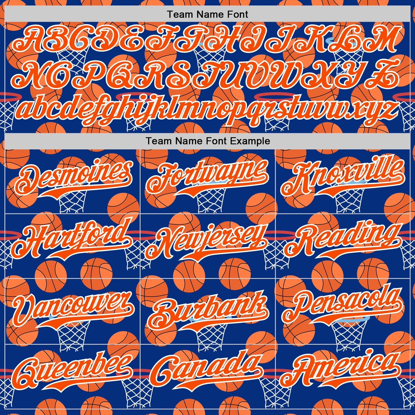 Custom Royal Orange-White Comic Doodle Ballgame 3D Pattern Design Authentic Baseball Jersey view 4