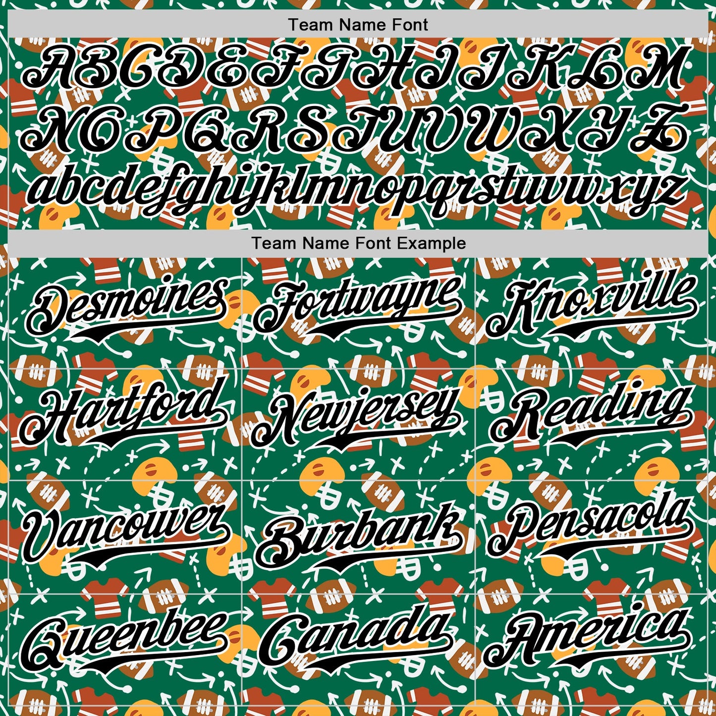 Custom Kelly Green Black-White Comic Doodle Ballgame 3D Pattern Design Authentic Baseball Jersey view 4