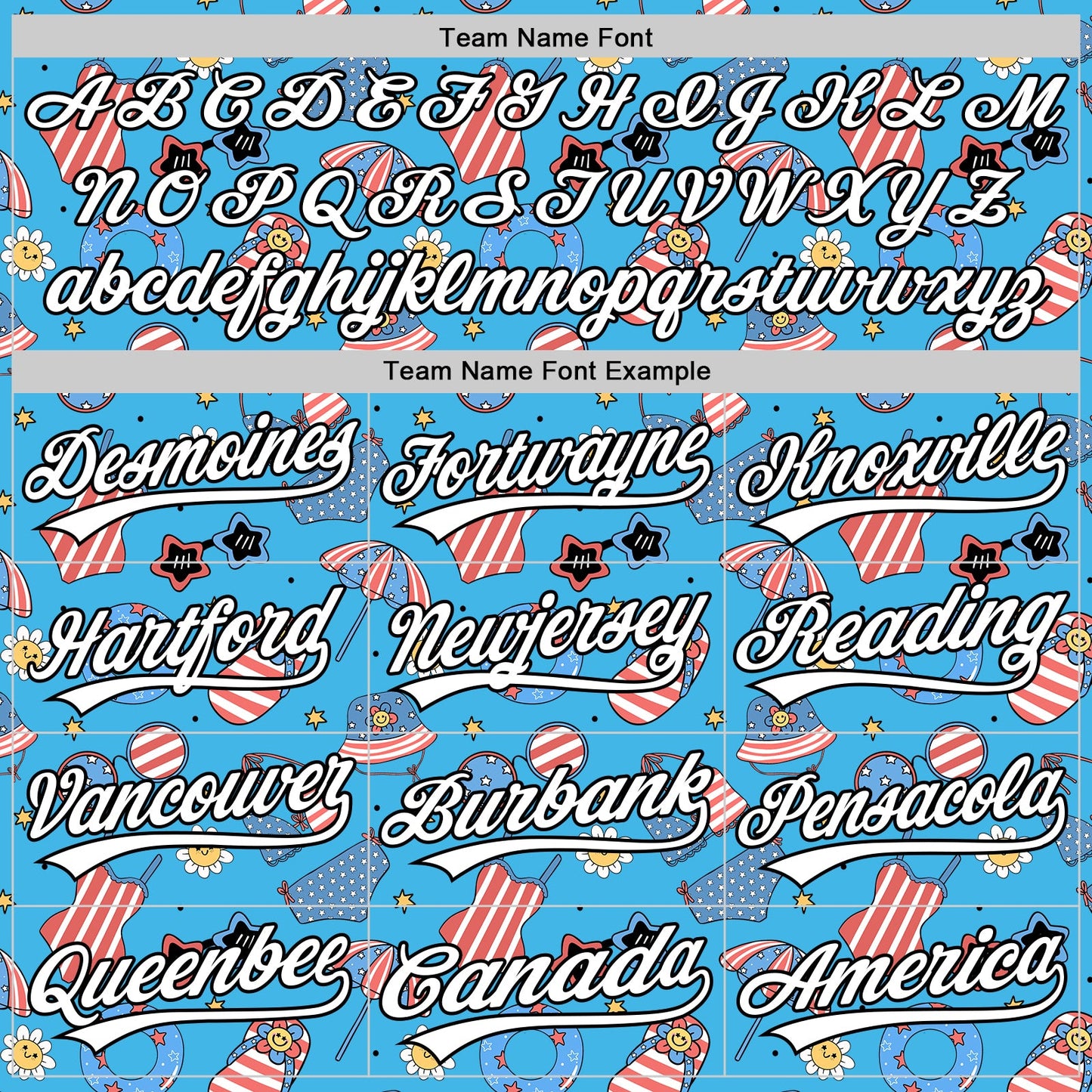 Custom Sky Blue White-Black 3D Hawaii Beach Authentic Baseball Jersey view 4