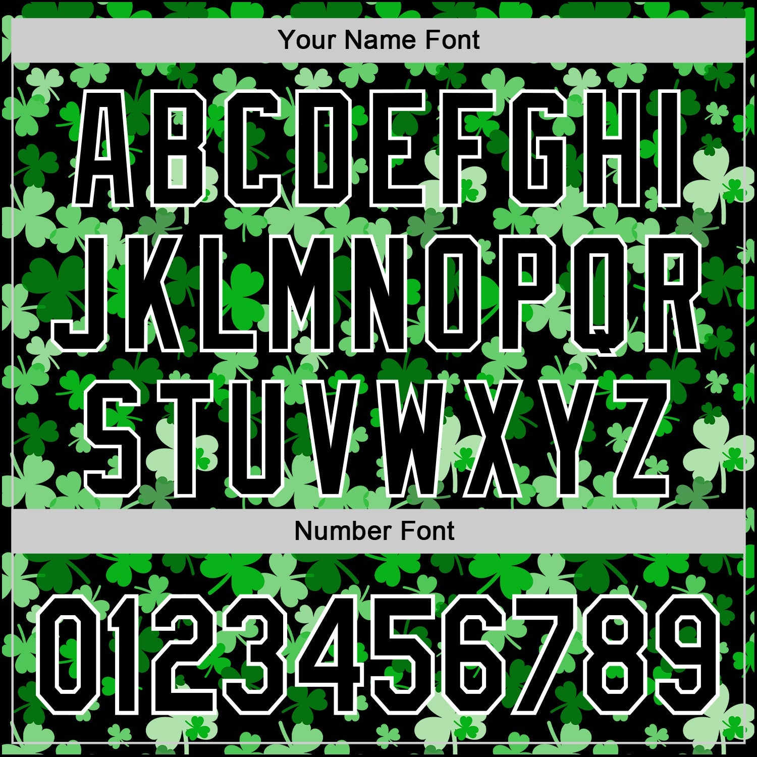 Custom Black White 3D St. Patrick's Day Shamrock Authentic Baseball Jersey view 5