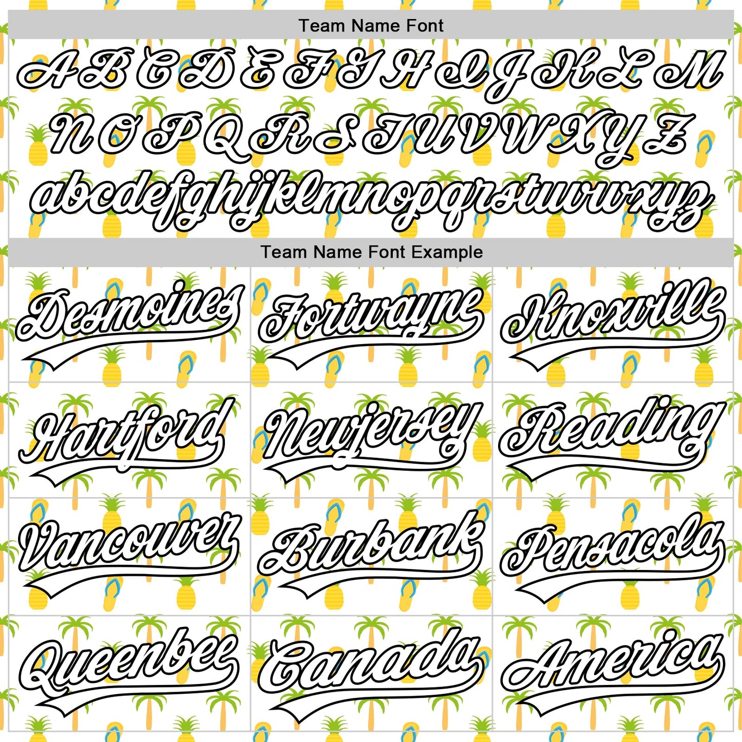 Custom White Black 3D Hawaii Tropical Palm Tree And Fruit Pineapple Authentic Baseball Jersey view 4