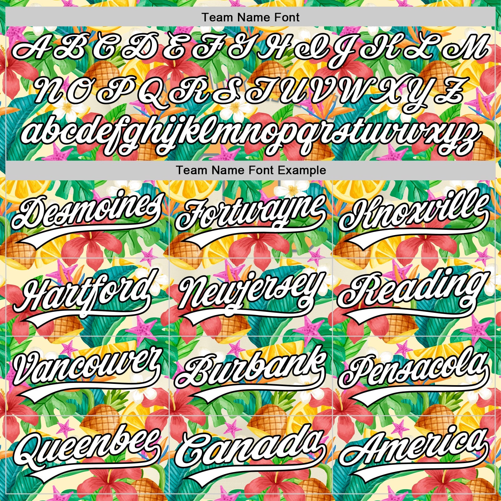 Custom Yellow White-Black 3D Hawaii Tropical Palm Leaves Flower And Fruit Pineapple Authentic Baseball Jersey view 4