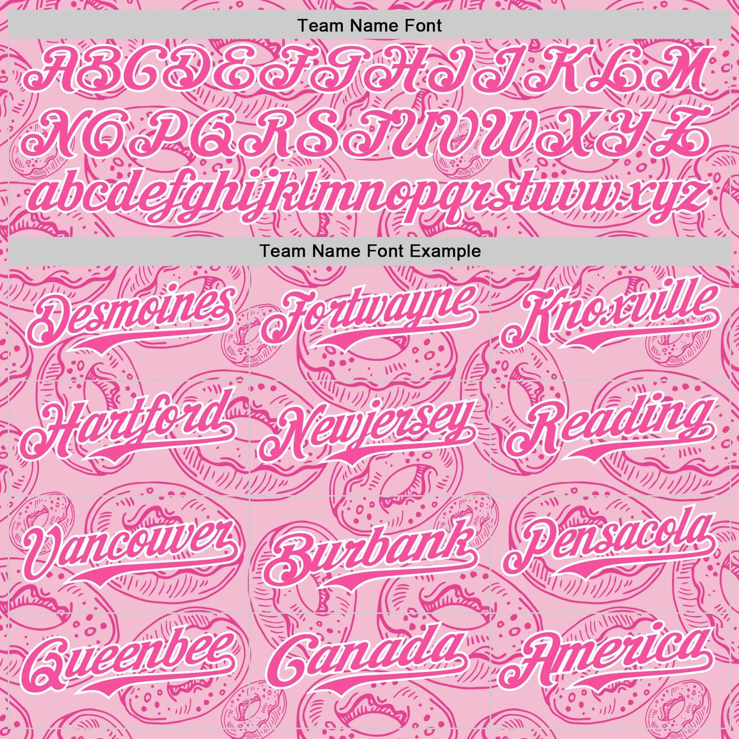 Custom Light Pink Pink-White 3D Pattern Design Christmas Foodie Food Dessert Donut Authentic Baseball Jersey view 4