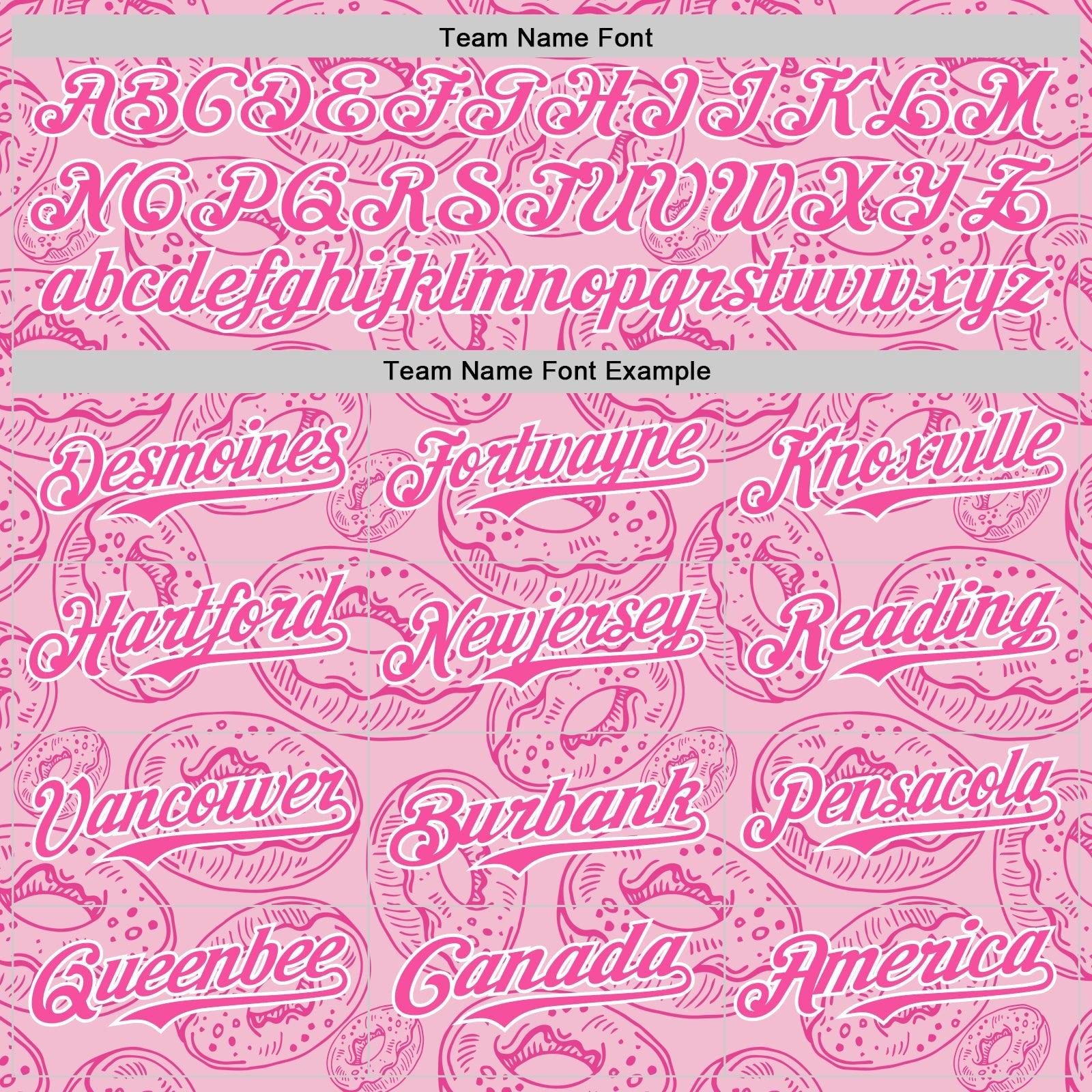 Custom Light Pink Pink-White 3D Pattern Design Christmas Foodie Food Dessert Donut Authentic Baseball Jersey view 4