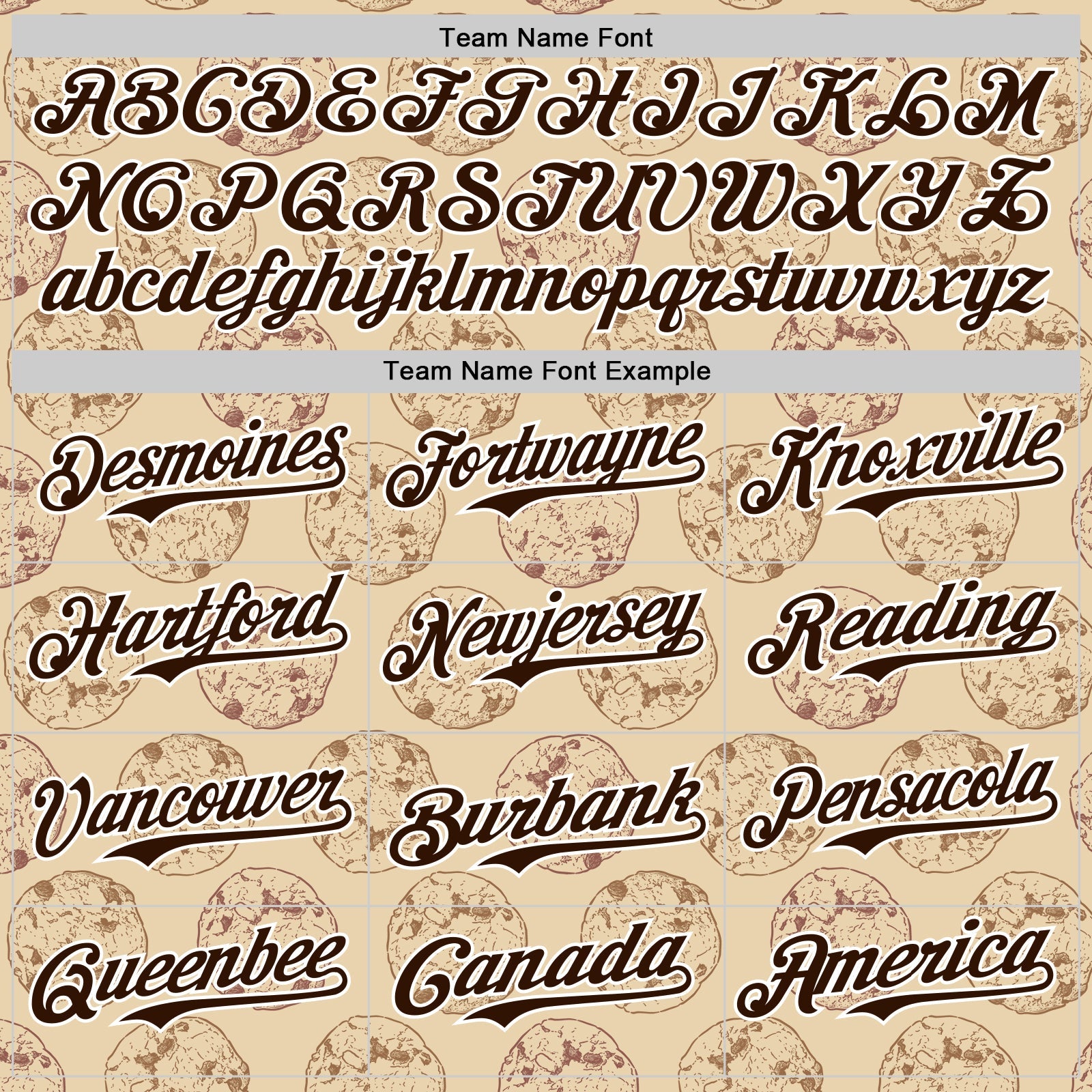 Custom City Cream Brown-White 3D Pattern Design Foodie Food Snack Chocolate Cookie Authentic Baseball Jersey view 4