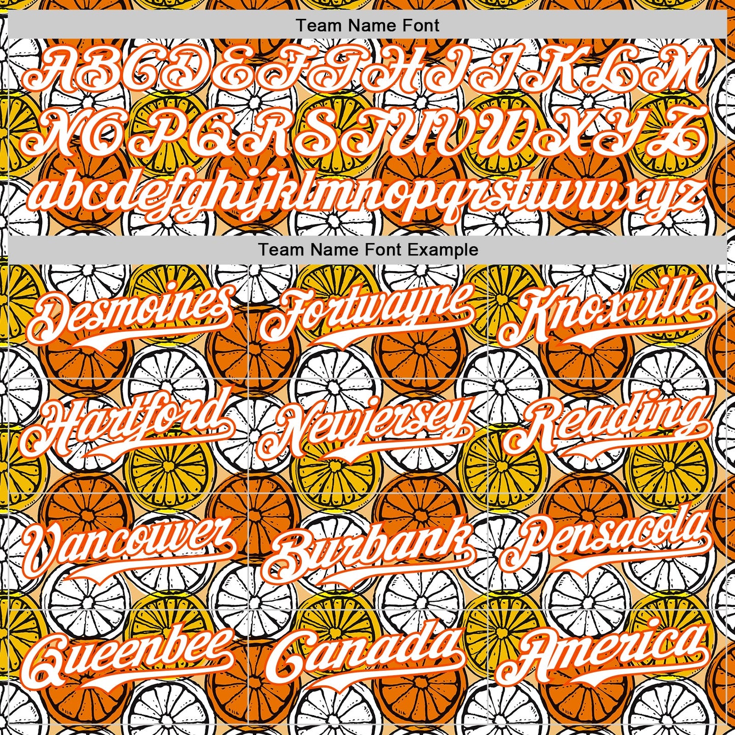 Custom Gold White-Orange 3D Pattern Design Foodie Food Fruit Orange Authentic Baseball Jersey view 4