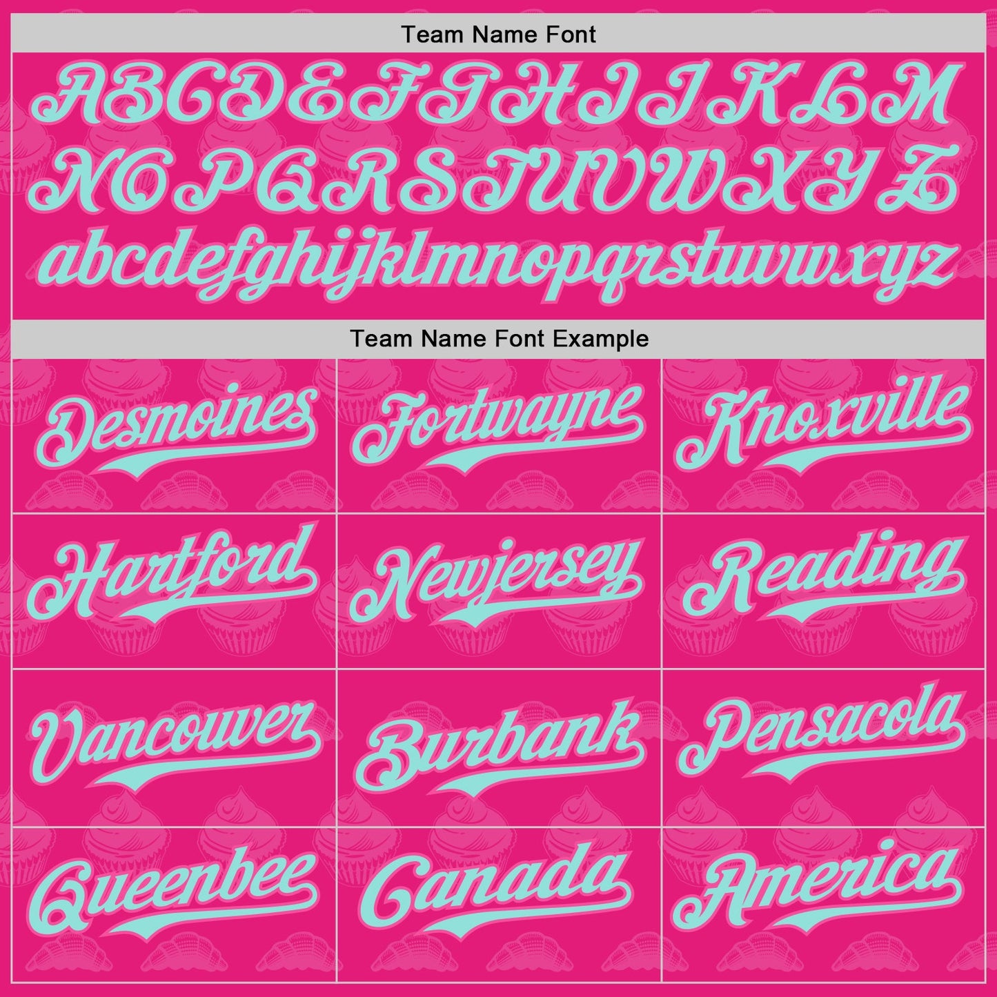 Custom Hot Pink Ice Blue-Pink 3D Pattern Design Foodie Food Dessert Cake Authentic Baseball Jersey view 4