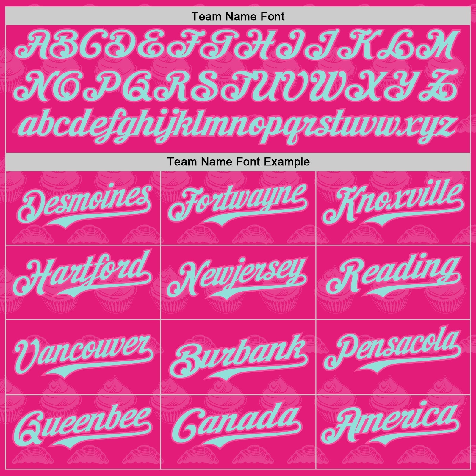 Custom Hot Pink Ice Blue-Pink 3D Pattern Design Foodie Food Dessert Cake Authentic Baseball Jersey view 4