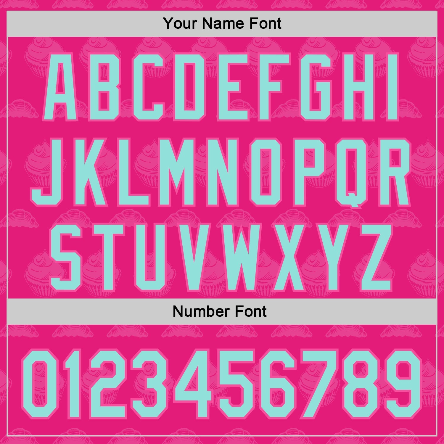 Custom Hot Pink Ice Blue-Pink 3D Pattern Design Foodie Food Dessert Cake Authentic Baseball Jersey view 5