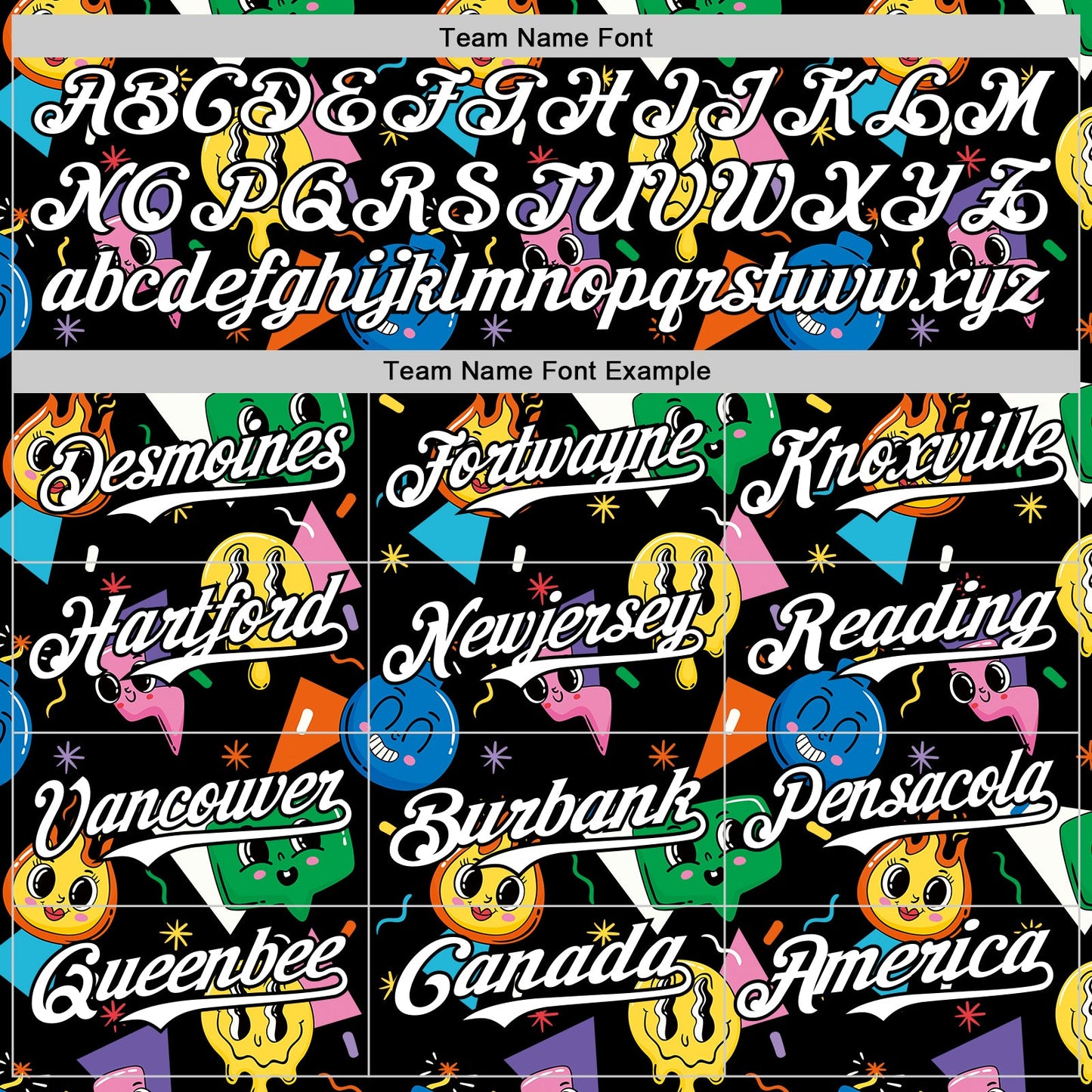 Custom Black White 3D Pattern Design Funny Cartoon Emoji Face Authentic Baseball Jersey view 4
