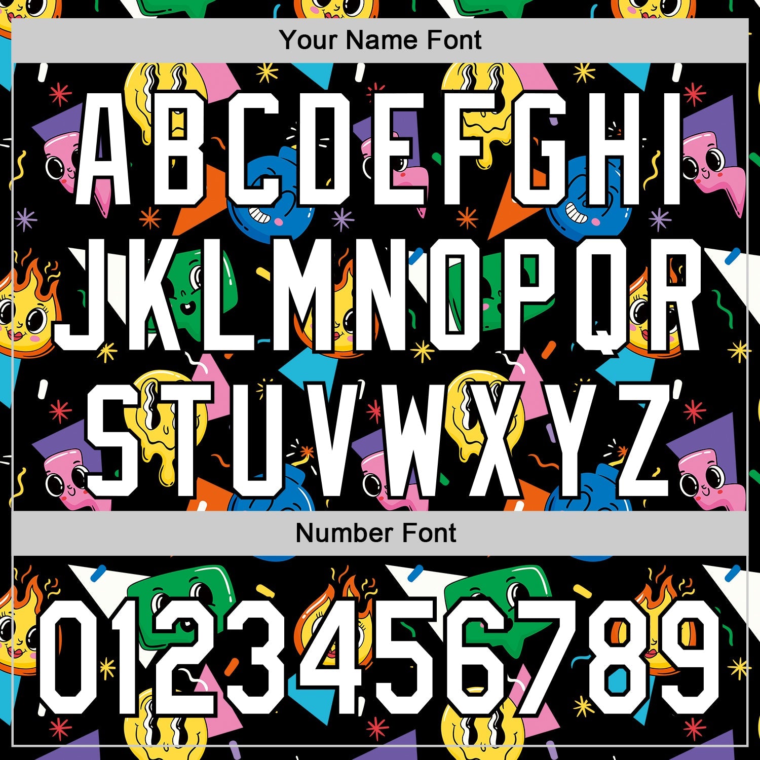 Custom Black White 3D Pattern Design Funny Cartoon Emoji Face Authentic Baseball Jersey view 5
