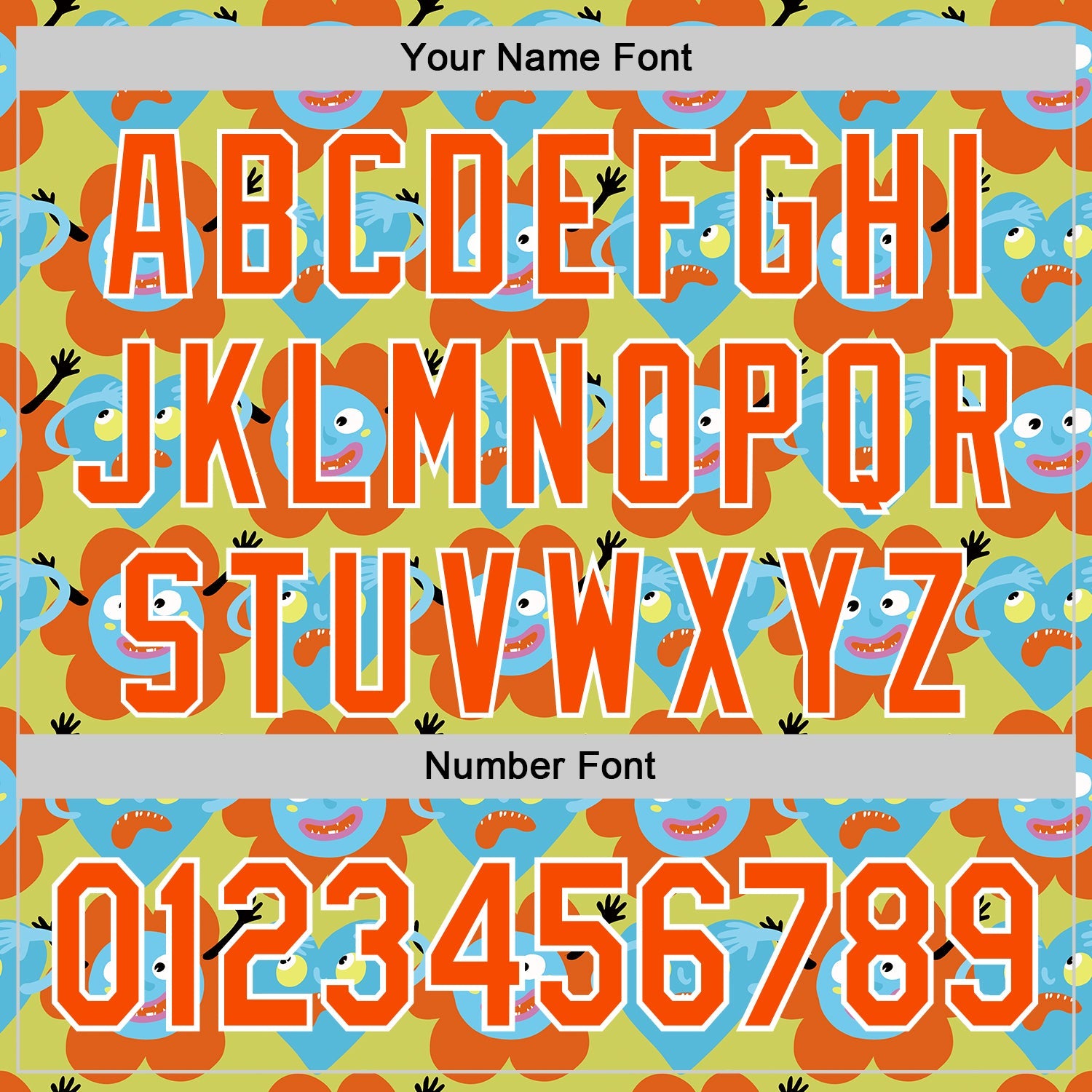 Custom Neon Yellow Orange-White 3D Pattern Design Funny Cartoon Flower And Heart Authentic Baseball Jersey view 5