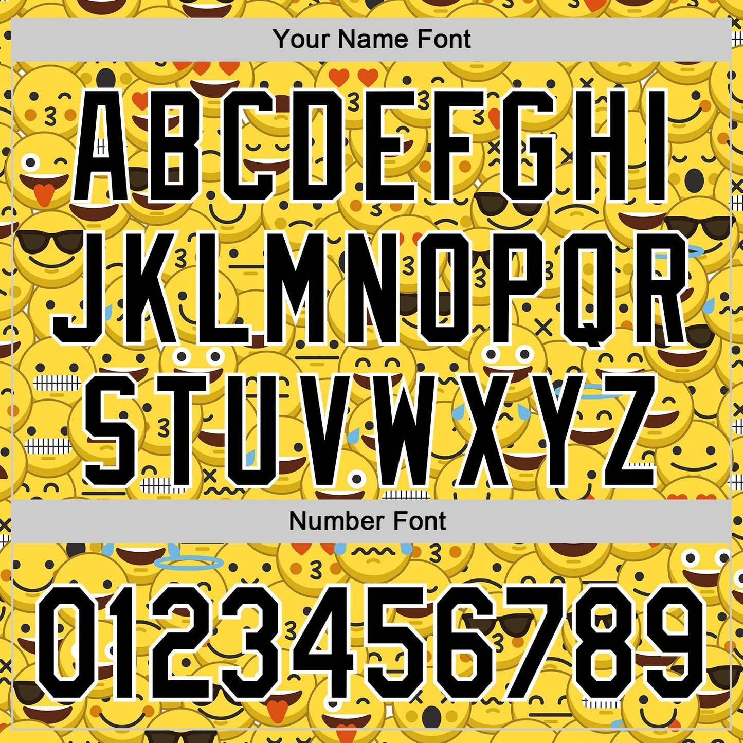 Custom Gold Black-White 3D Pattern Design Funny Cartoon Emoji Face Authentic Baseball Jersey view 5