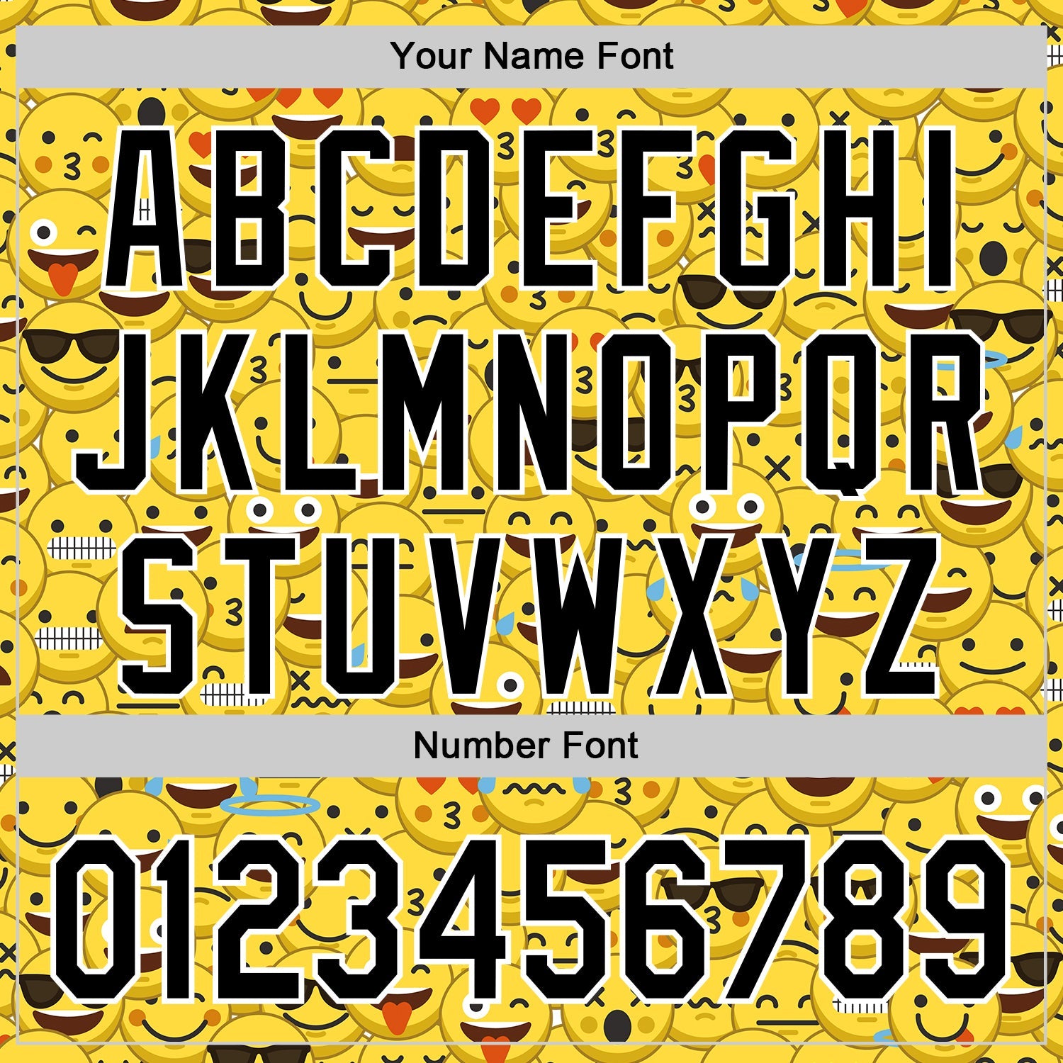 Custom Gold Black-White 3D Pattern Design Funny Cartoon Emoji Face Authentic Baseball Jersey view 5