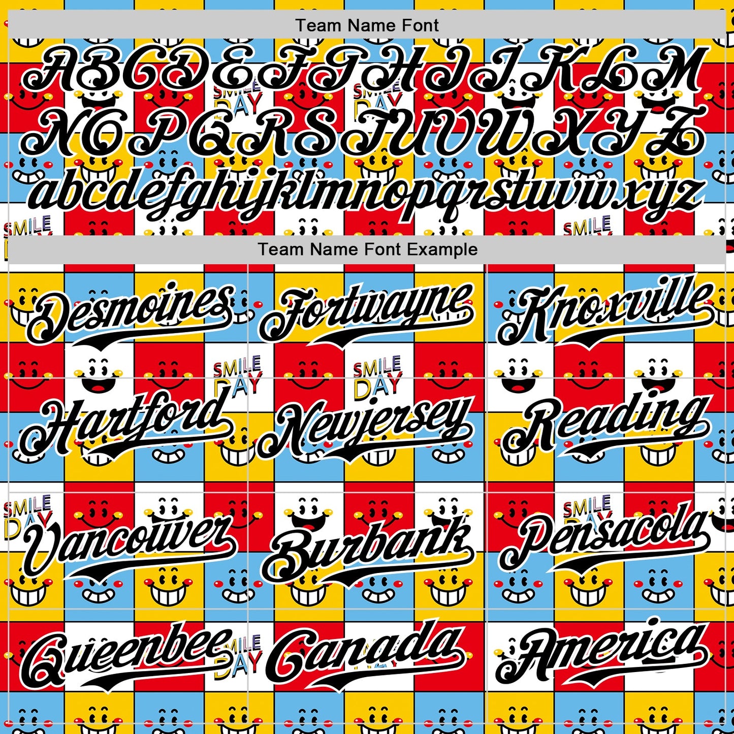 Custom White Black 3D Pattern Design Funny Cartoon Emoji Smile Face Authentic Baseball Jersey view 4