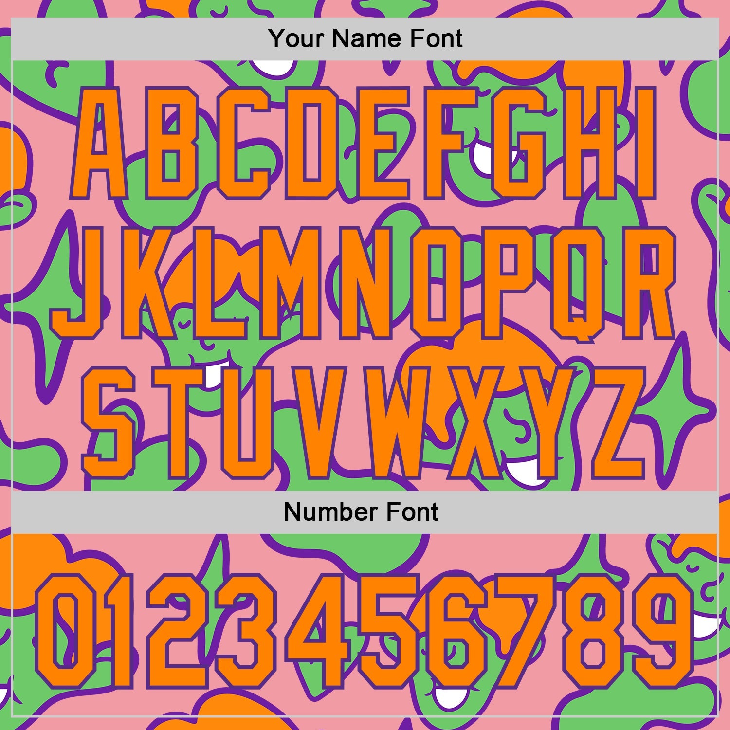 Custom Medium Pink Bay Orange-Purple 3D Pattern Design Funny Cartoon Kid Authentic Baseball Jersey view 5