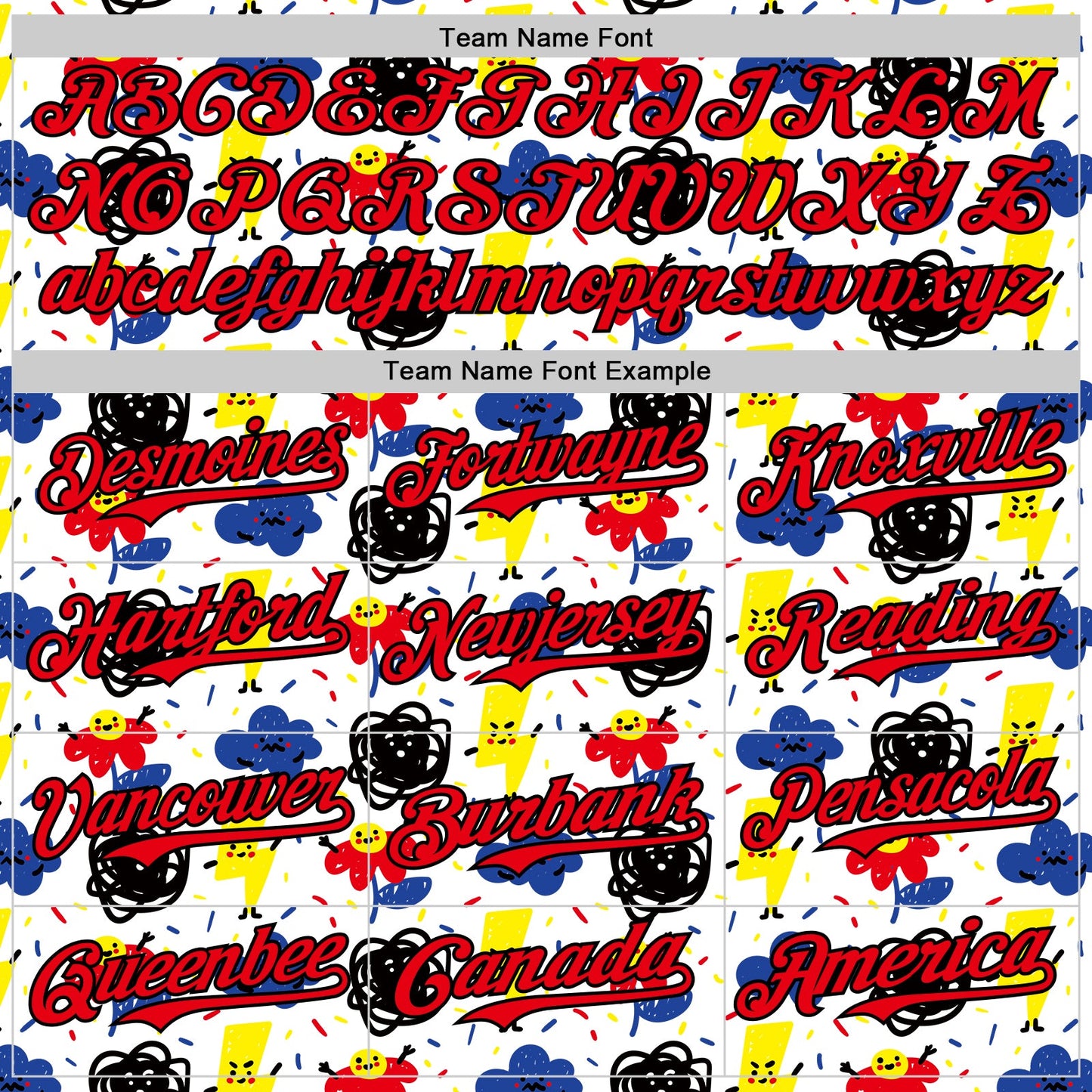 Custom White Fire Red-Black 3D Pattern Design Funny Cartoon Flower Cloud Lightning Authentic Baseball Jersey view 4