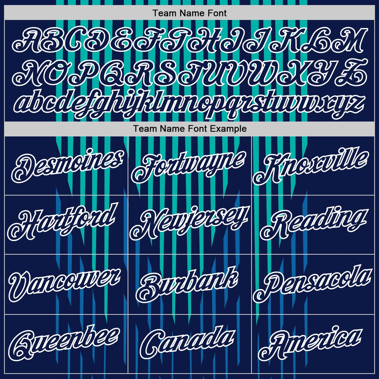 Custom Navy Blue-Aqua 3D Esports Performance T-Shirt view 3