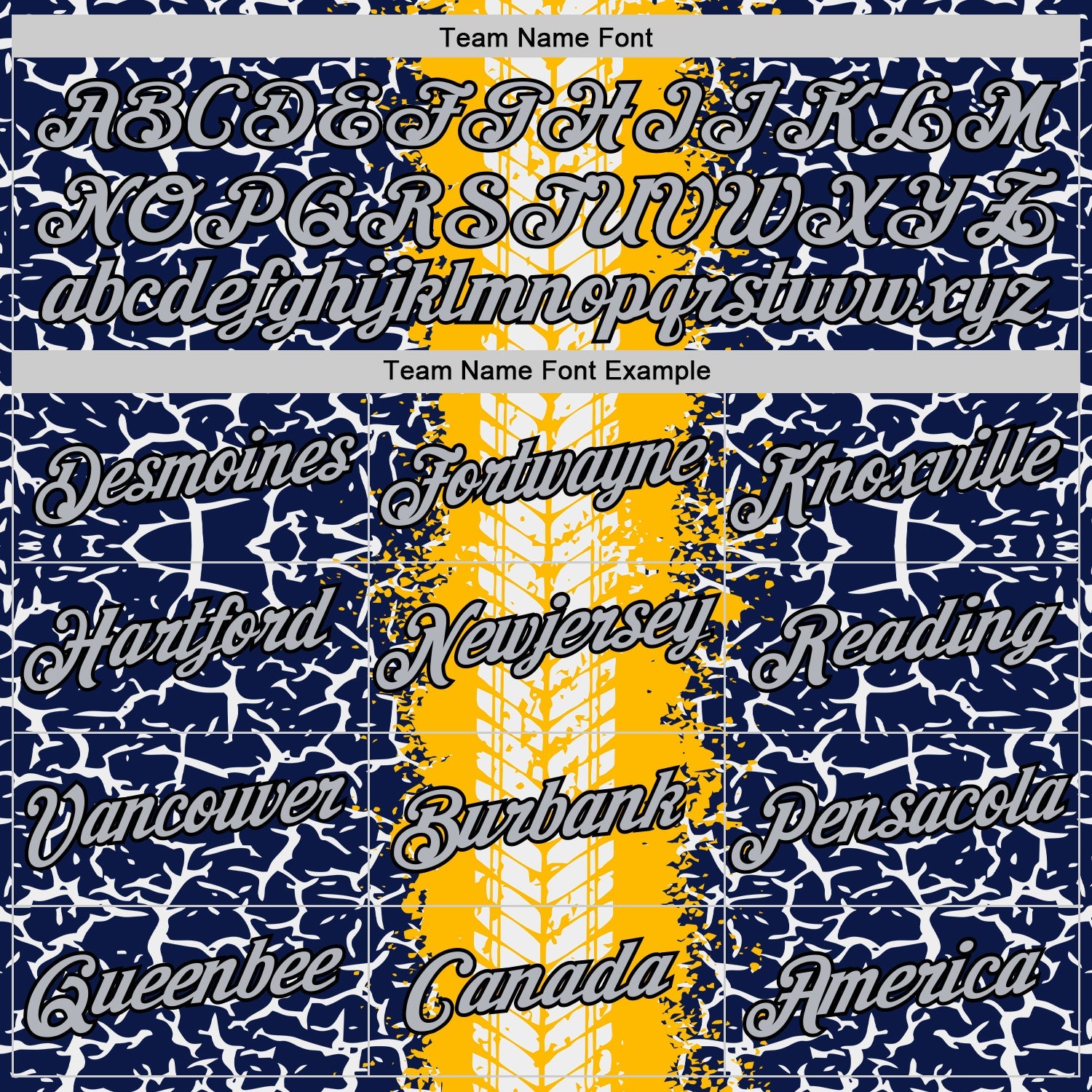 Custom Navy Light Gray Gold-Black 3D Esports Performance T-Shirt view 3