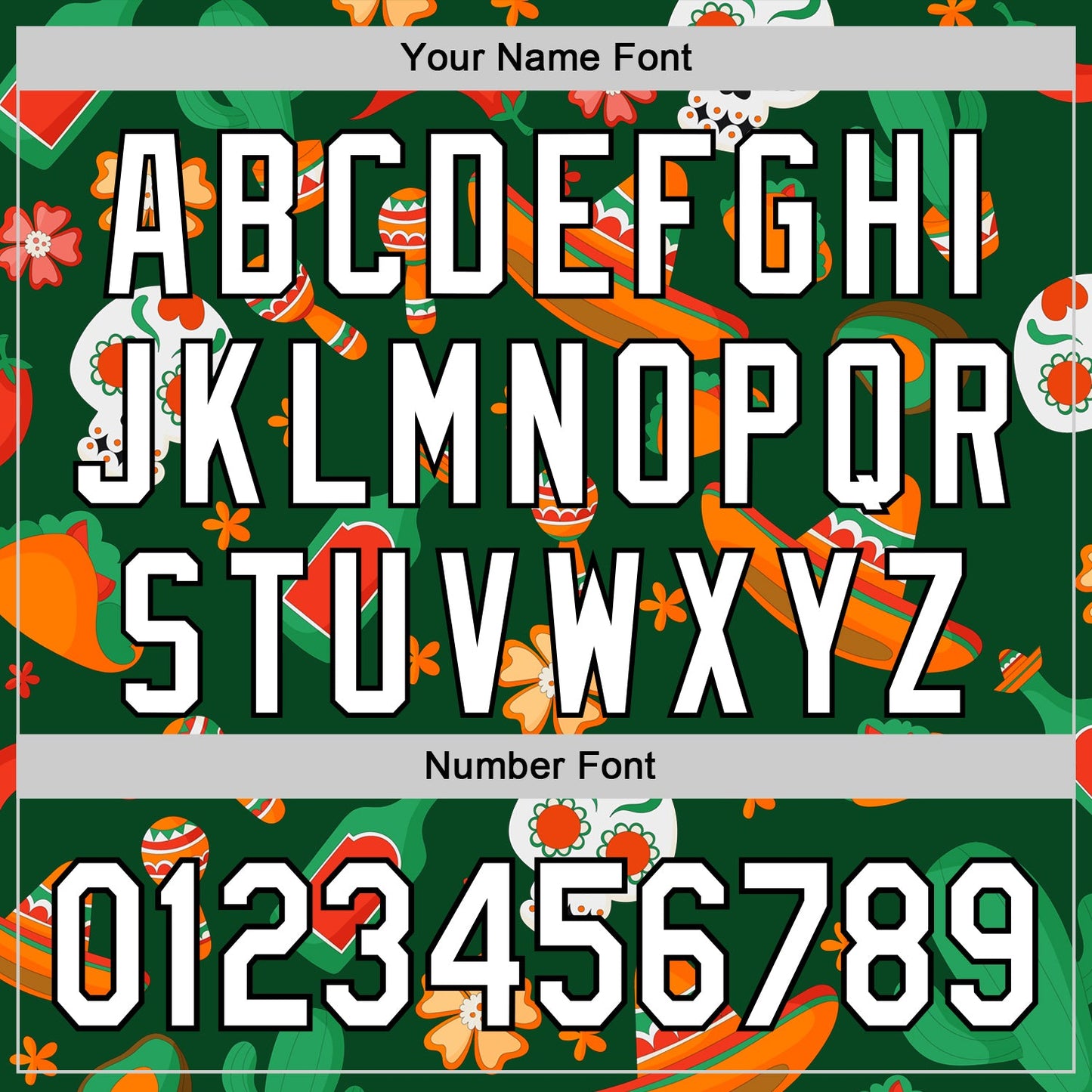 Custom Green White-Black 3D Mexican Festival Sombrero And Skull Cinco de Mayo Authentic Baseball Jersey view 5