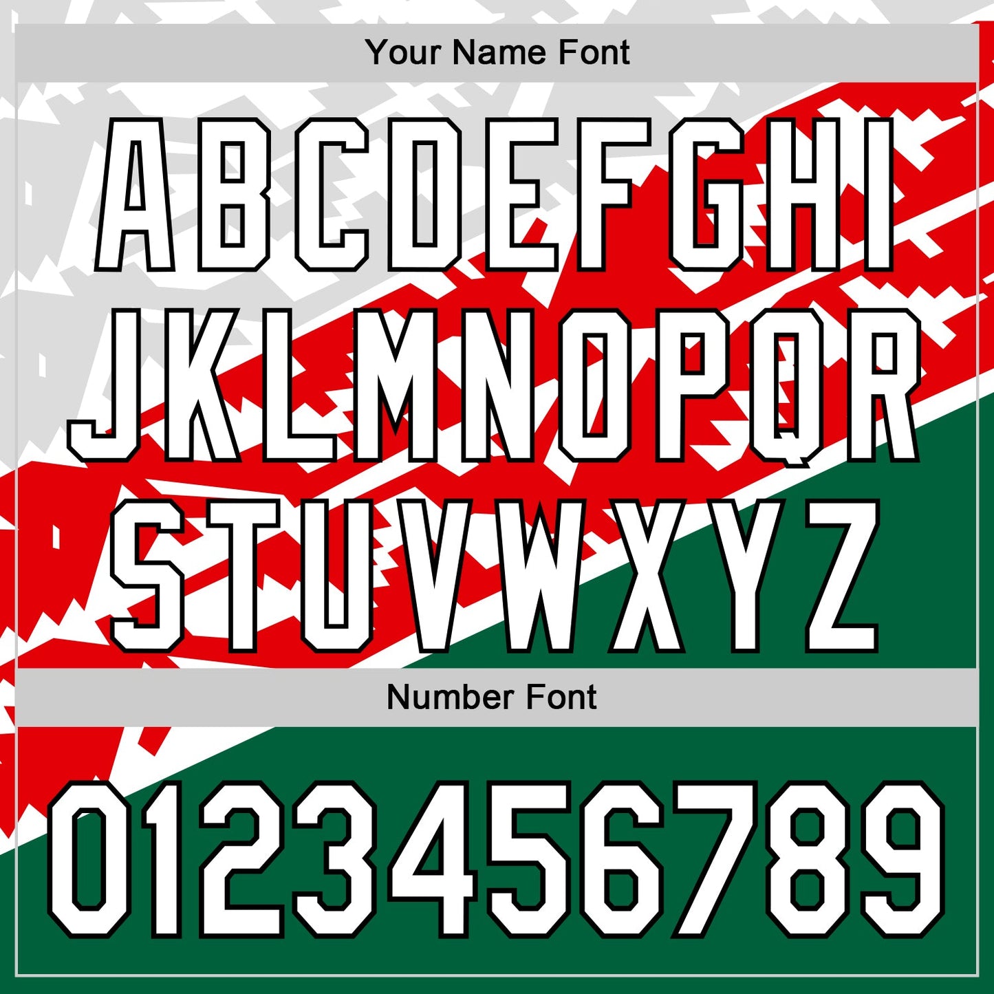 Custom White Red Kelly Green-Black 3D Mexico Authentic Baseball Jersey view 5