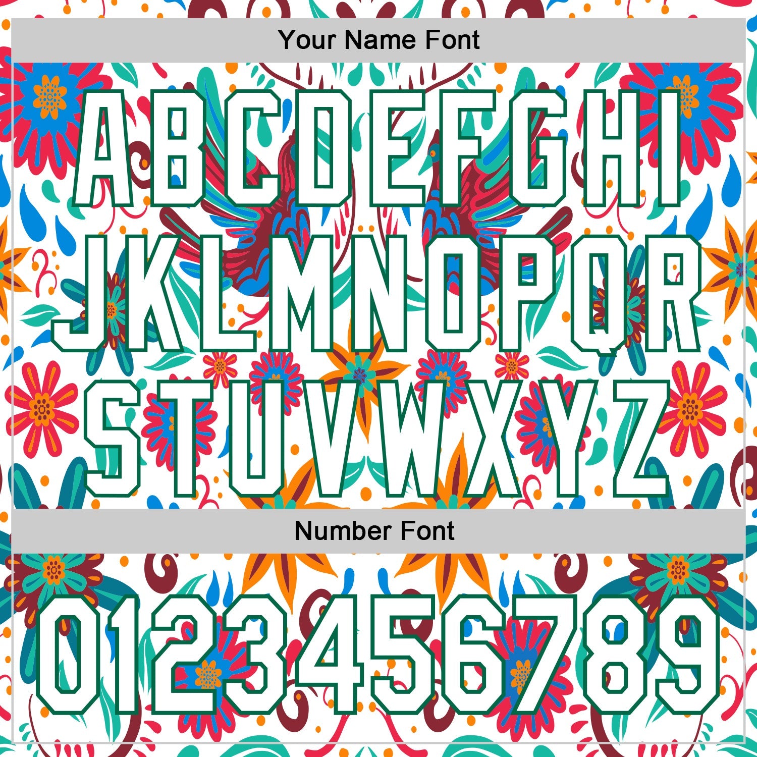 Custom White Kelly Green 3D Mexican Festival Flower Cinco de Mayo Authentic Baseball Jersey view 5