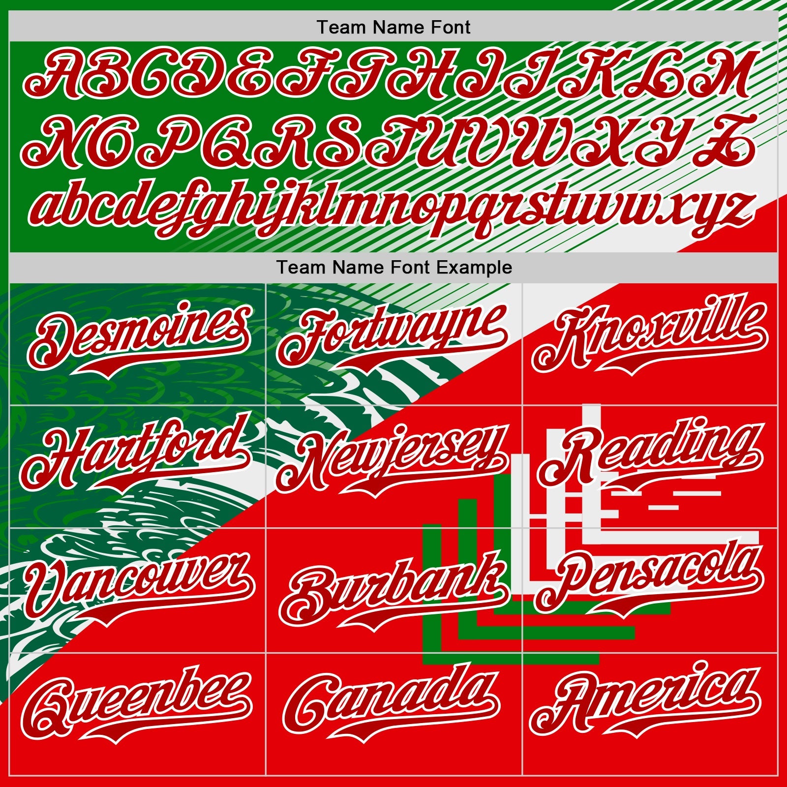 Custom Green Red-White 3D Mexico Authentic Baseball Jersey view 4