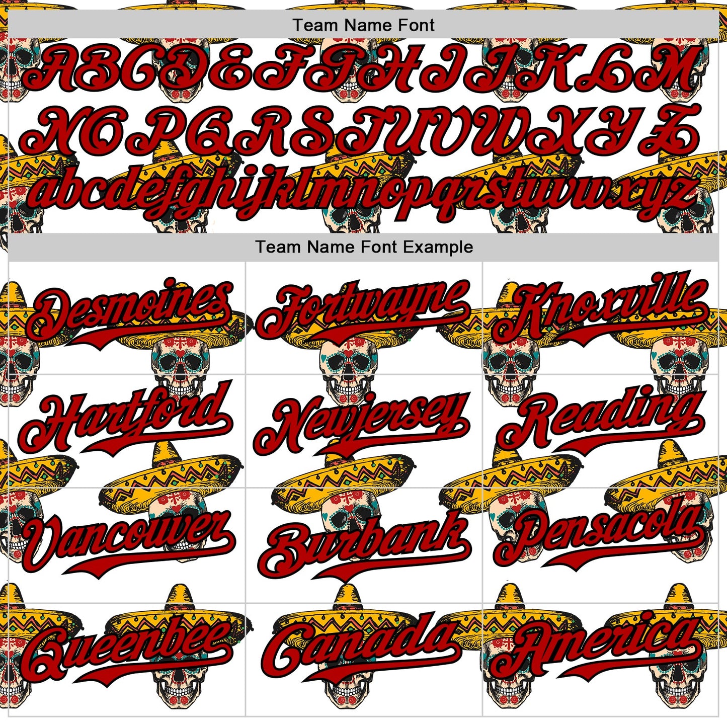 Custom White Red-Black 3D Mexican Festival Skull With Sombrero Cinco de Mayo Authentic Baseball Jersey view 4