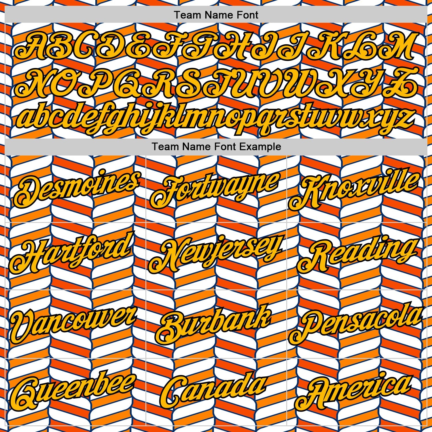 Custom White Gold Orange US Navy Blue-Black 3D Esports Performance T-Shirt view 3