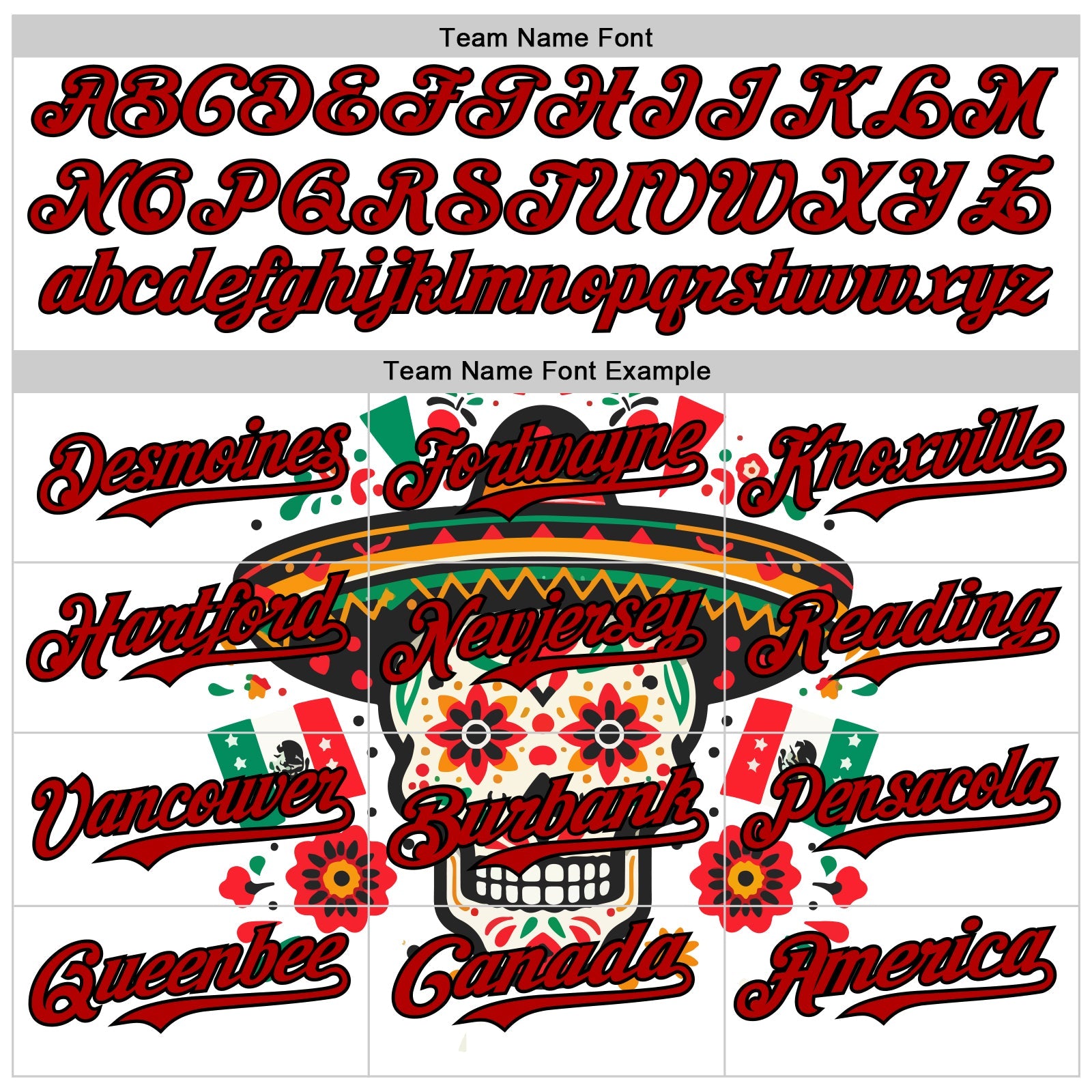 Custom White Red-Black 3D Mexican Festival Flag Skull With Sombrero Cinco de Mayo Authentic Baseball Jersey view 4