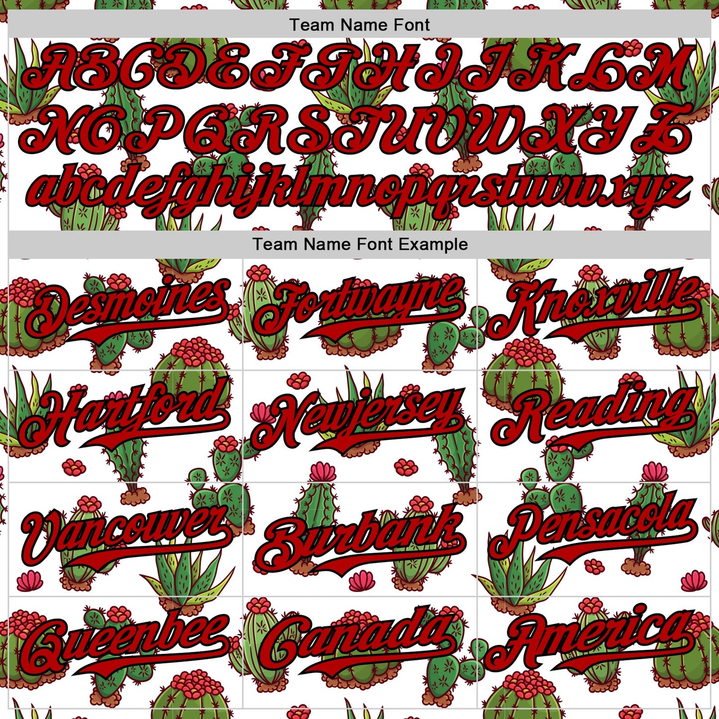Custom White Red-Black 3D Mexican Cactus Authentic Baseball Jersey view 4