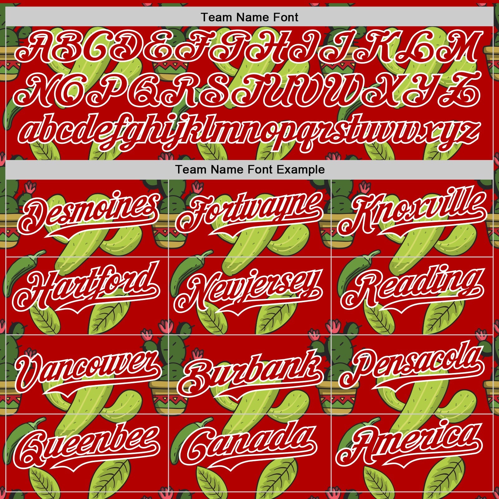 Custom Red White 3D Mexican Cactus Authentic Baseball Jersey view 4
