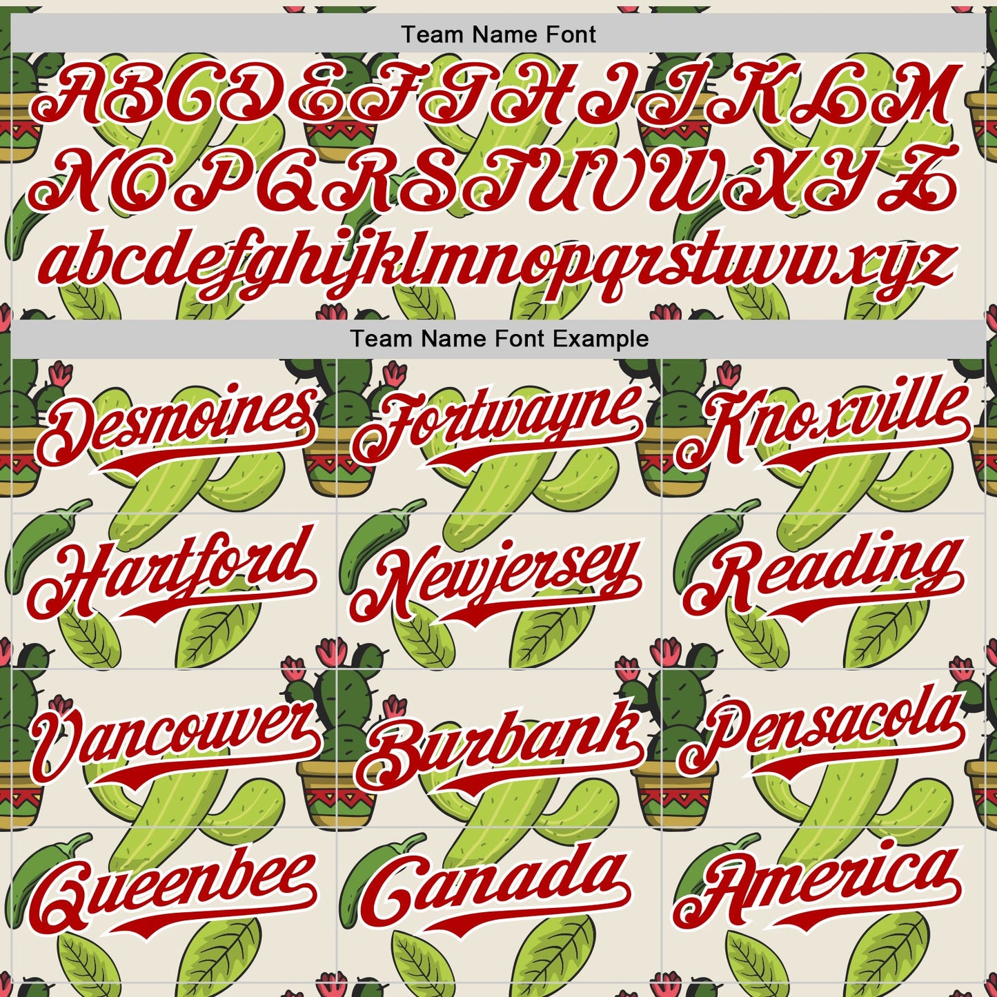 Custom Cream Red-White 3D Mexican Cactus Authentic Baseball Jersey view 4