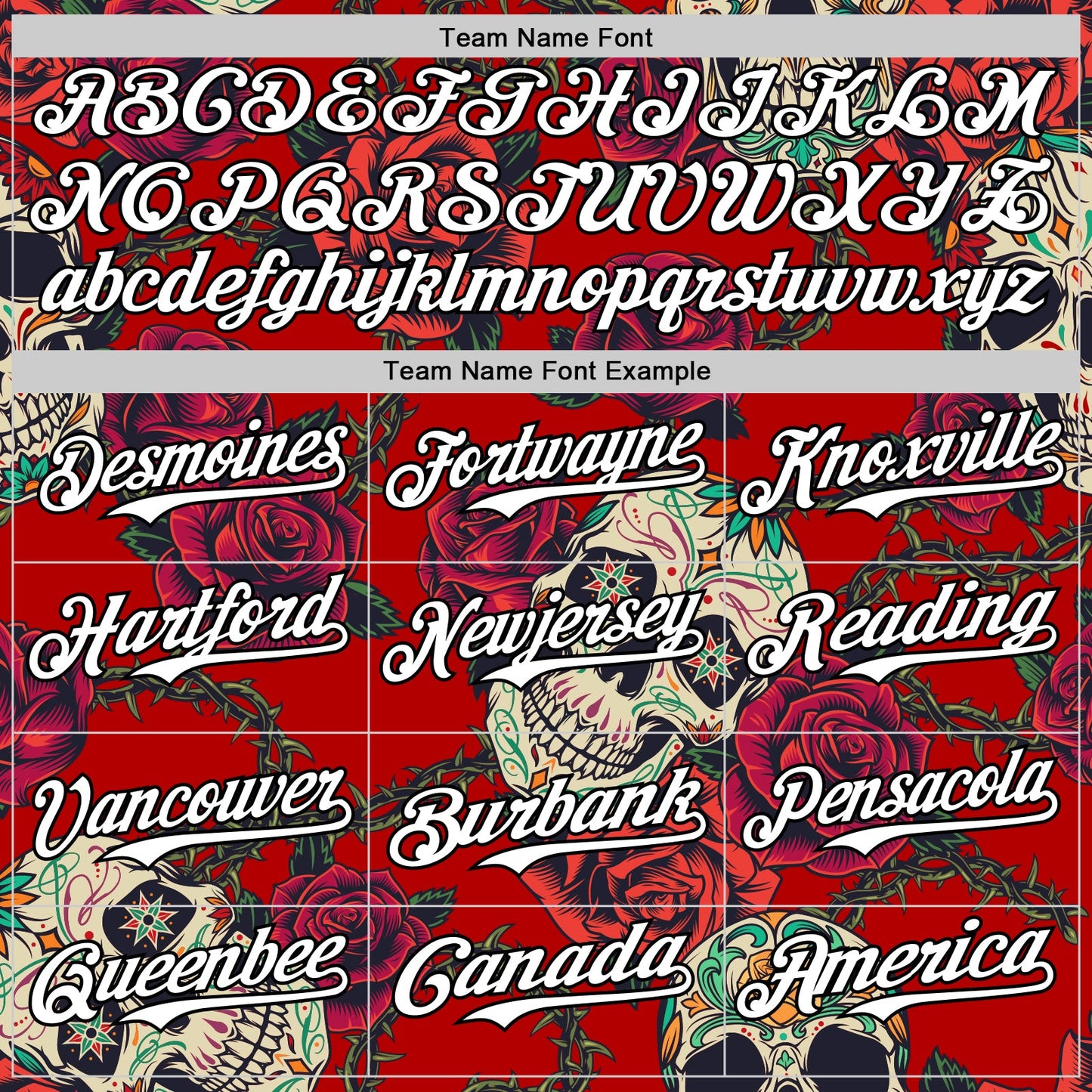 Custom Red White-Black 3D Mexican Skull And Flower Authentic Baseball Jersey view 4