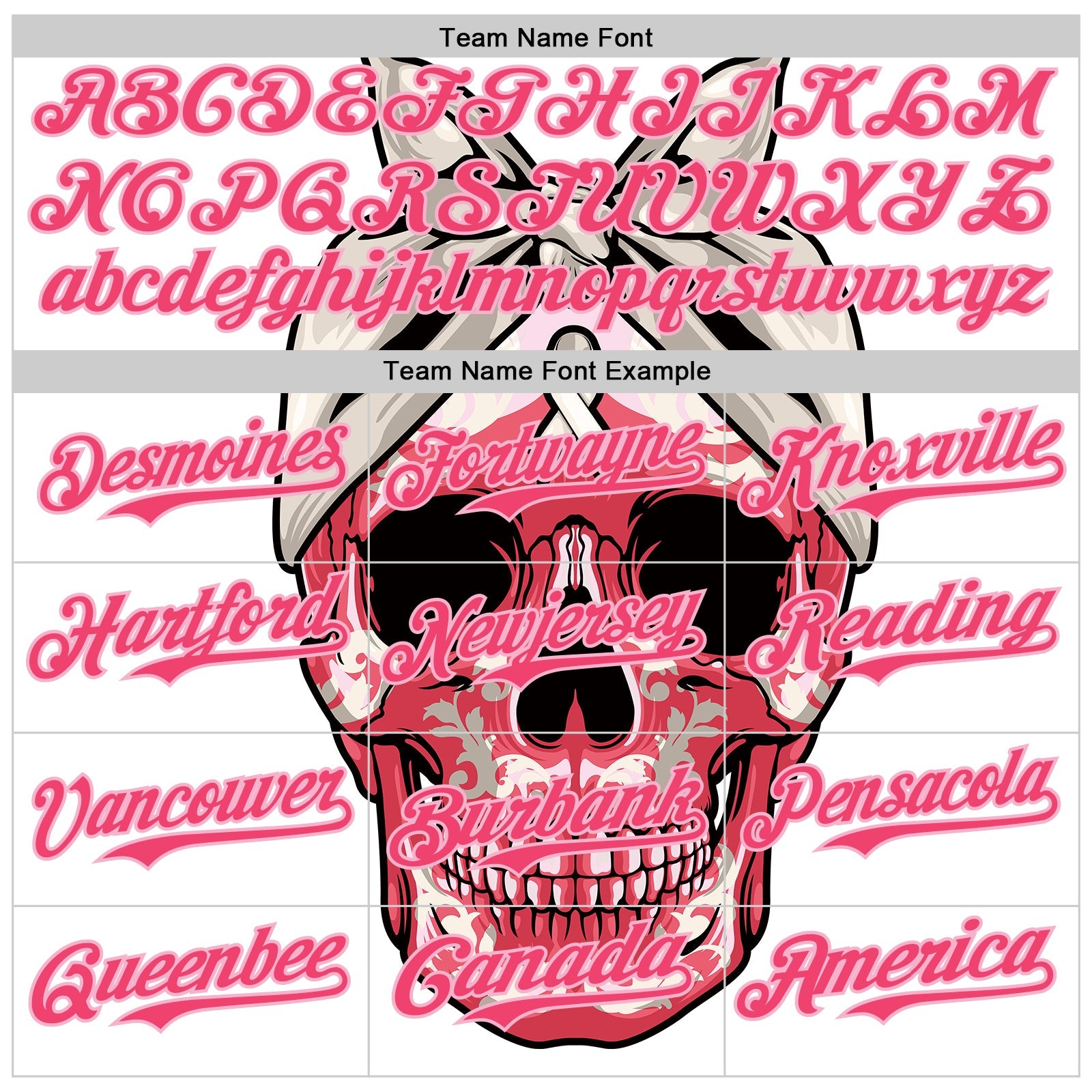 Custom White Neon Pink-Light Pink 3D Pink Ribbon Skull Authentic Baseball Jersey view 4