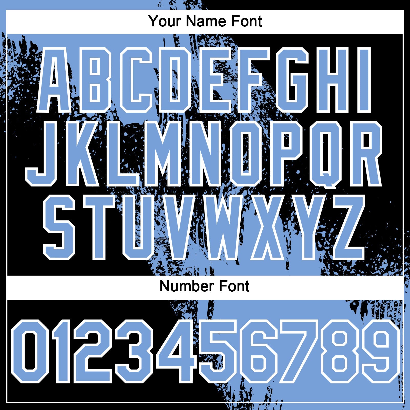 Custom Light Blue Black-White 3D Pattern Design Abstract Brush Stroke Authentic Baseball Jersey view 5
