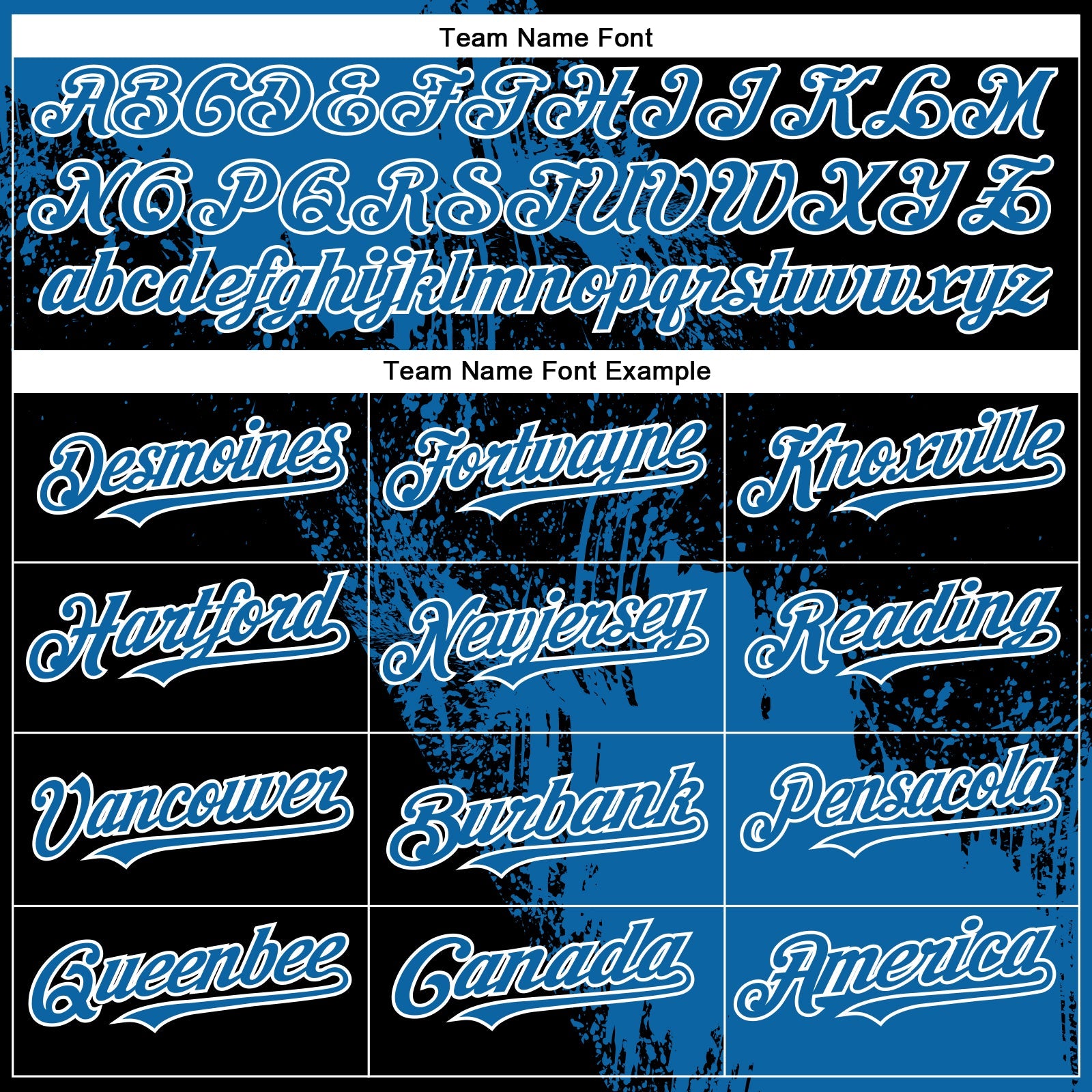 Custom Blue Black-White 3D Pattern Design Abstract Brush Stroke Authentic Baseball Jersey view 4