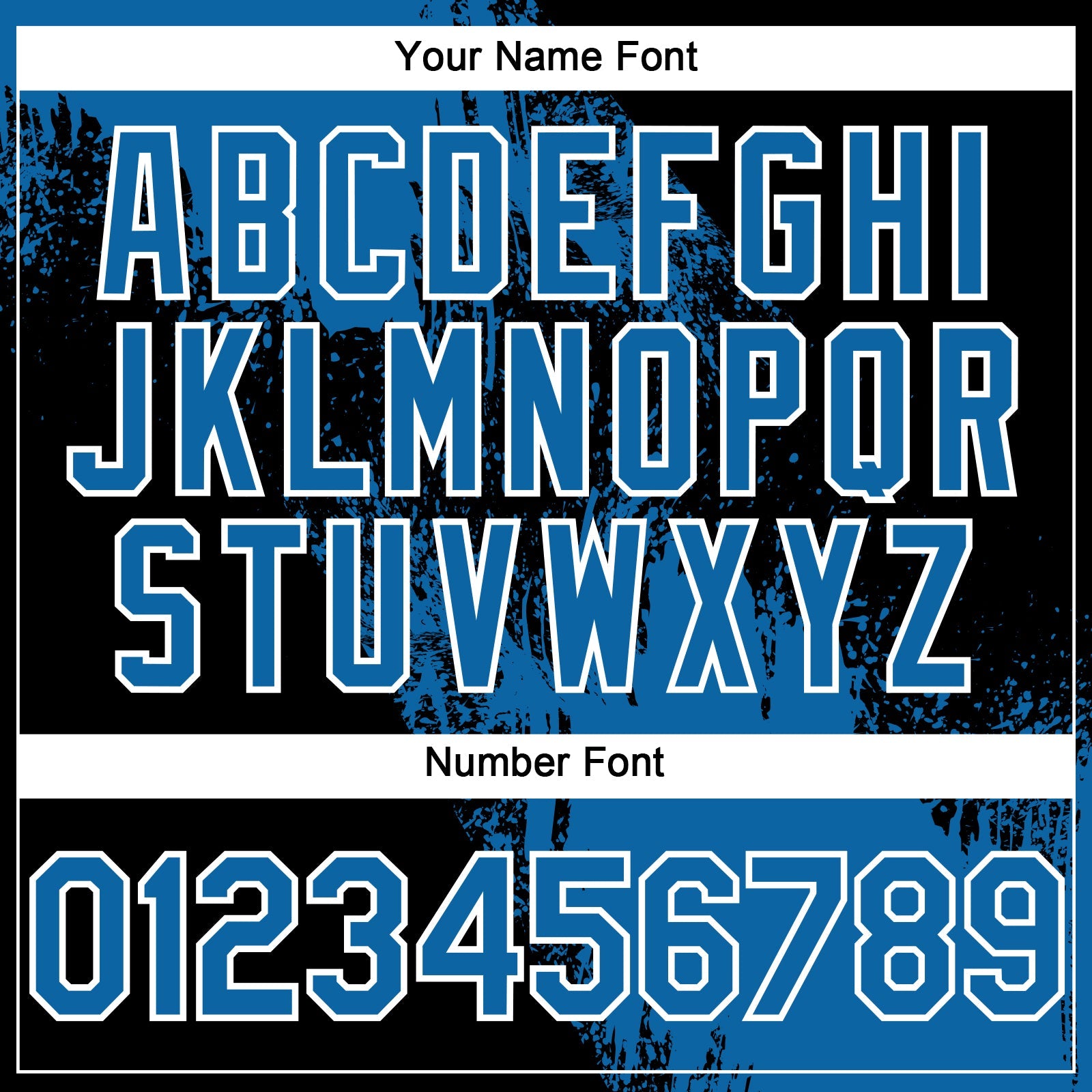 Custom Blue Black-White 3D Pattern Design Abstract Brush Stroke Authentic Baseball Jersey view 5