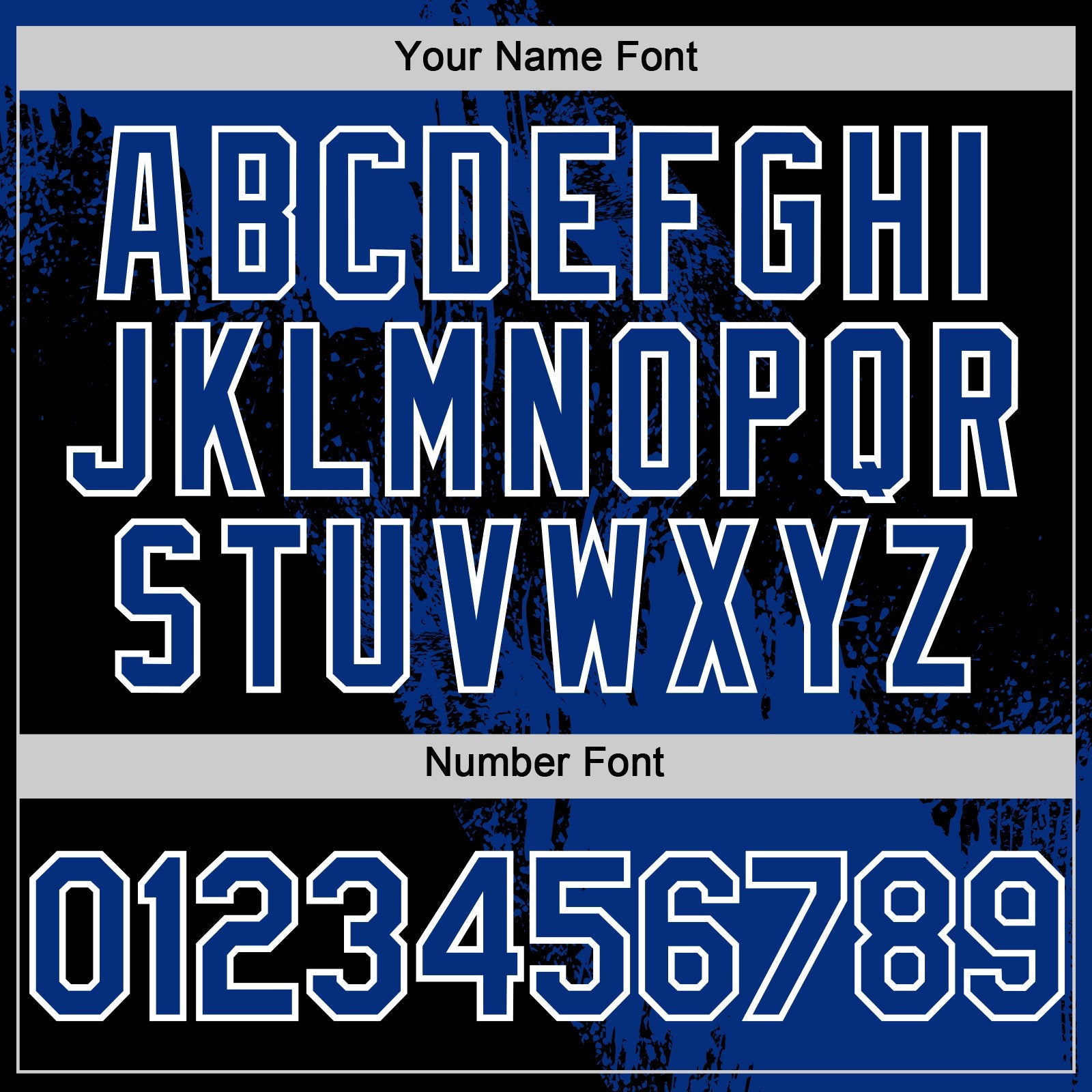 Custom Royal Black-White 3D Pattern Design Abstract Brush Stroke Authentic Baseball Jersey view 5