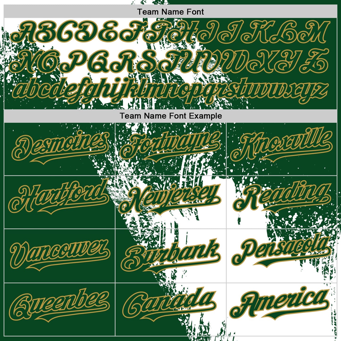 Custom White Green-Old Gold 3D Pattern Design Abstract Brush Stroke Authentic Baseball Jersey view 4