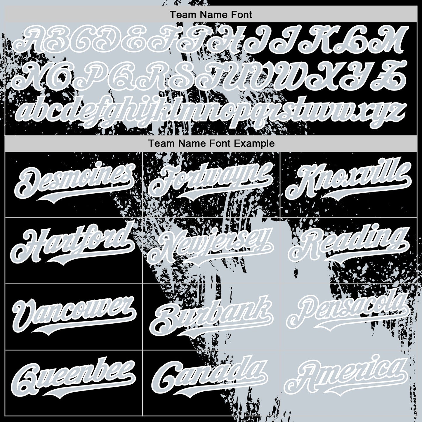 Custom Silver Black-White 3D Pattern Design Abstract Brush Stroke Authentic Baseball Jersey view 4