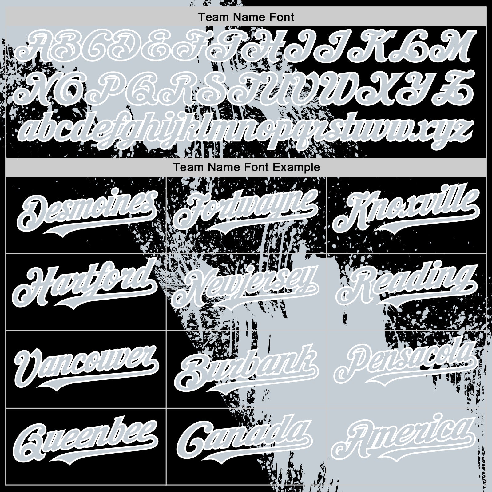 Custom Silver Black-White 3D Pattern Design Abstract Brush Stroke Authentic Baseball Jersey view 4