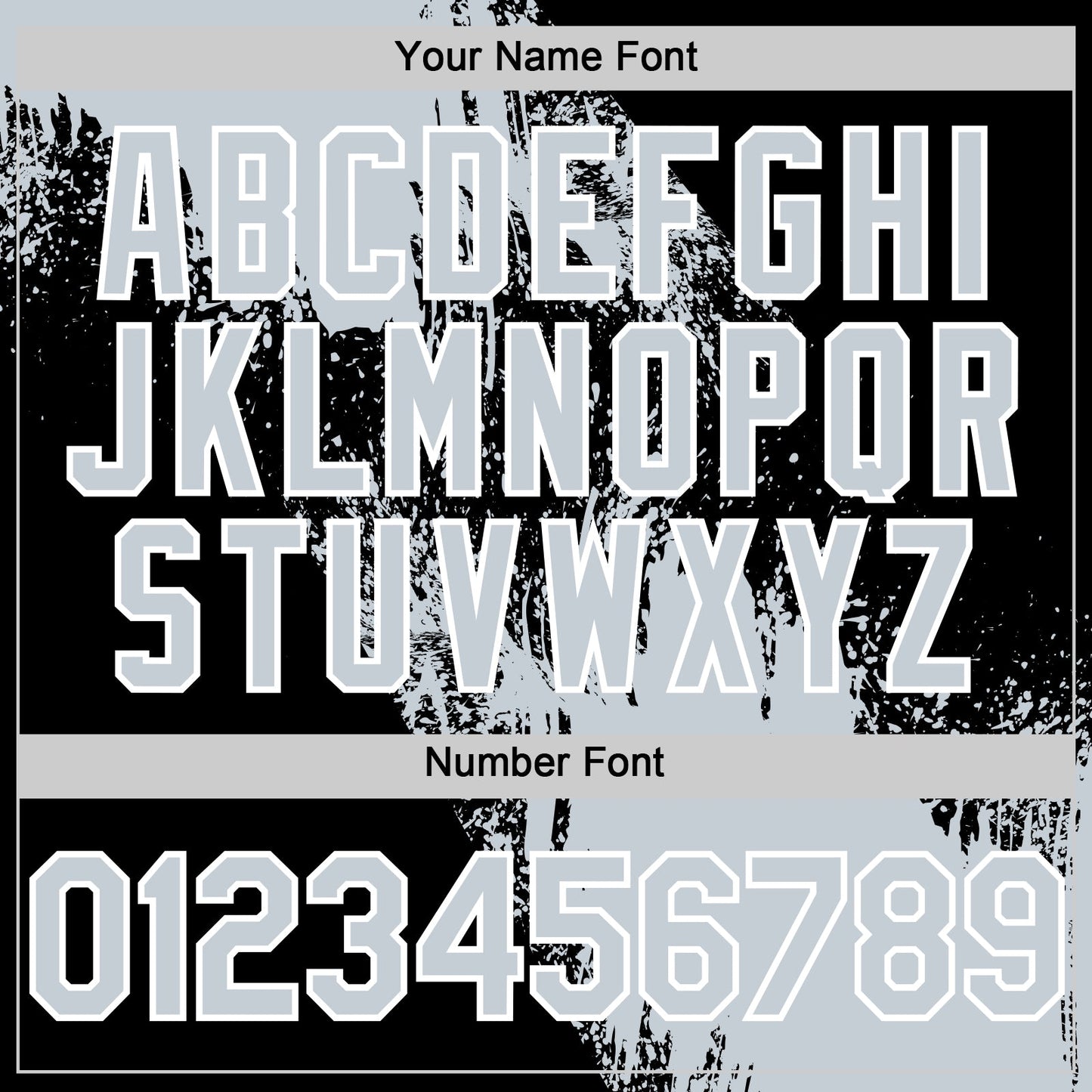 Custom Silver Black-White 3D Pattern Design Abstract Brush Stroke Authentic Baseball Jersey view 5