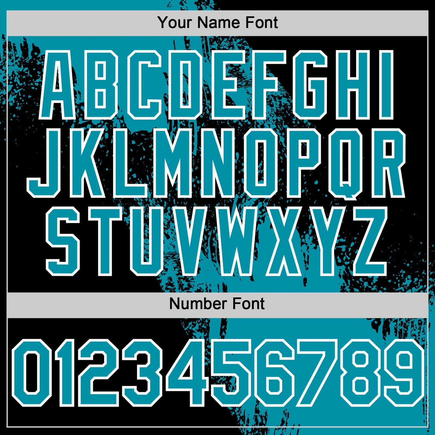 Custom Teal Black-White 3D Pattern Design Abstract Brush Stroke Authentic Baseball Jersey view 5