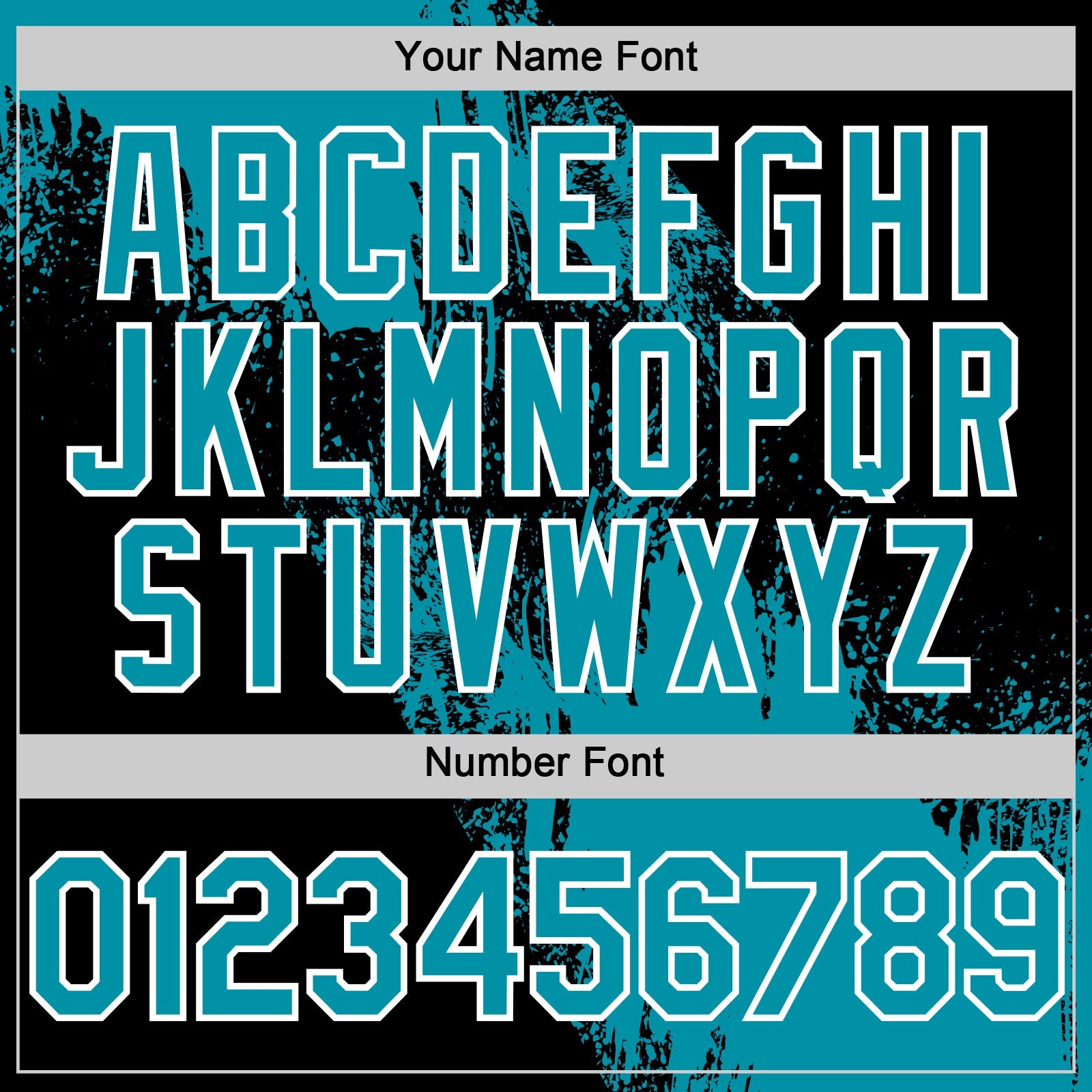 Custom Teal Black-White 3D Pattern Design Abstract Brush Stroke Authentic Baseball Jersey view 5
