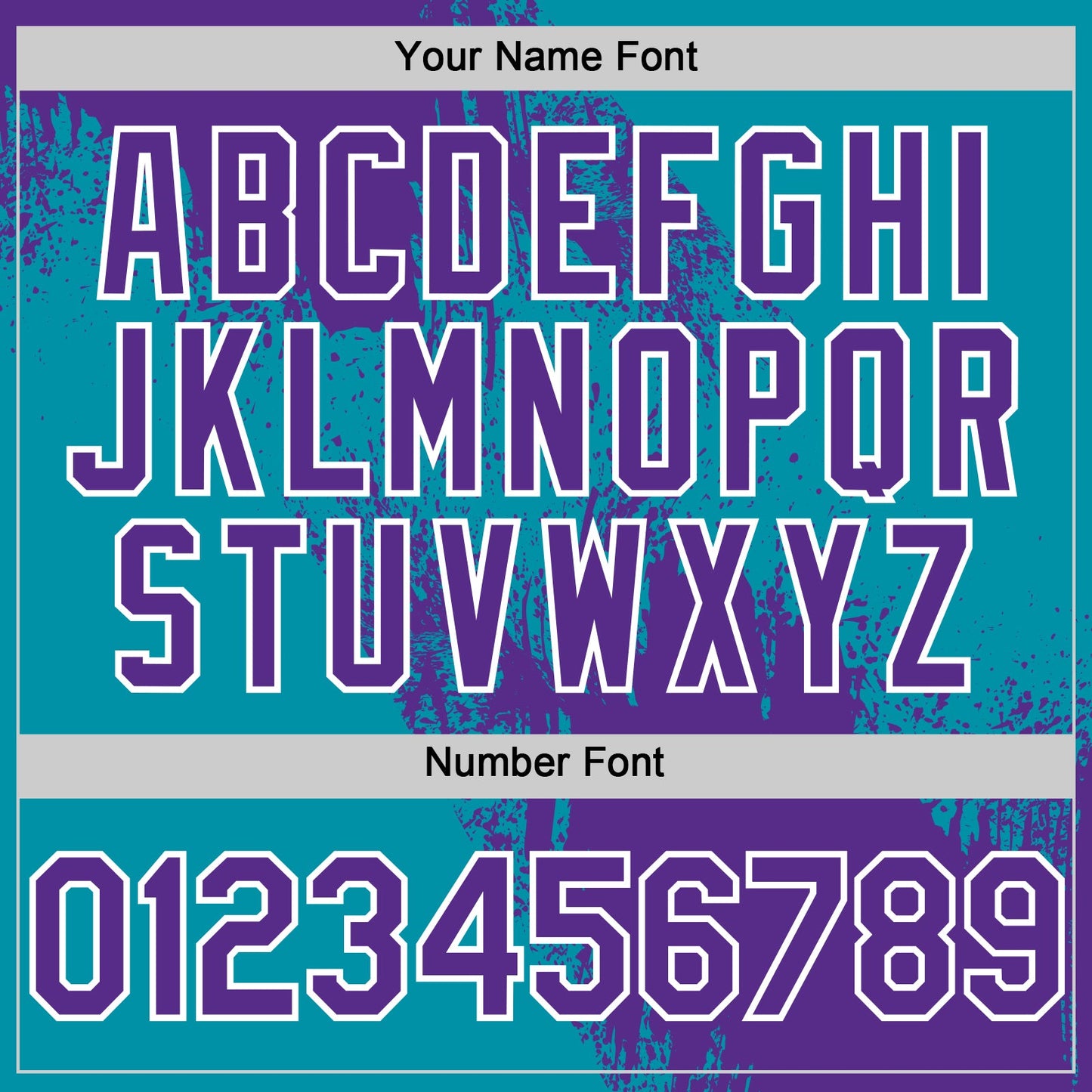 Custom Purple Teal-White 3D Pattern Design Abstract Brush Stroke Authentic Baseball Jersey view 5