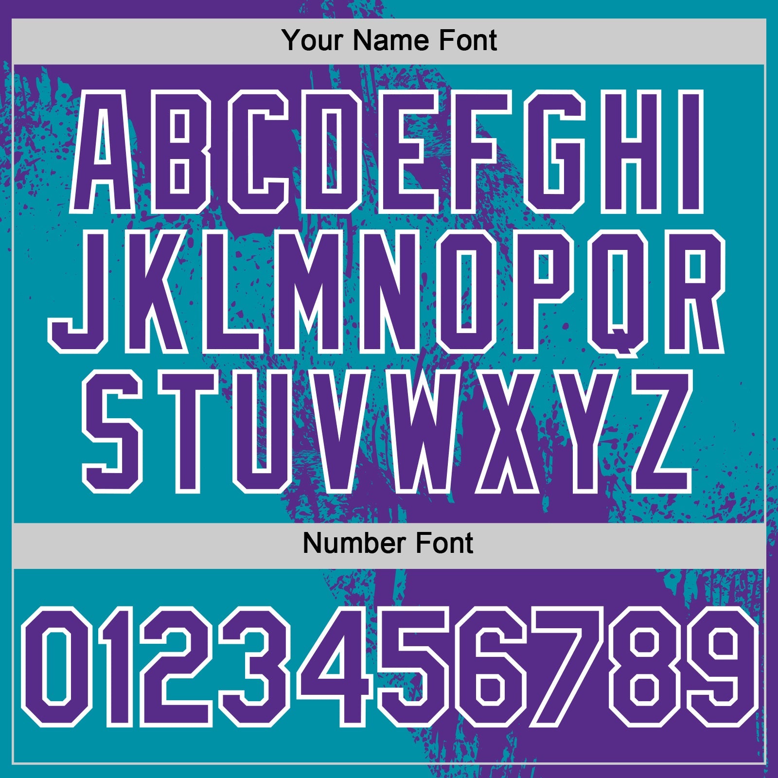Custom Purple Teal-White 3D Pattern Design Abstract Brush Stroke Authentic Baseball Jersey view 5