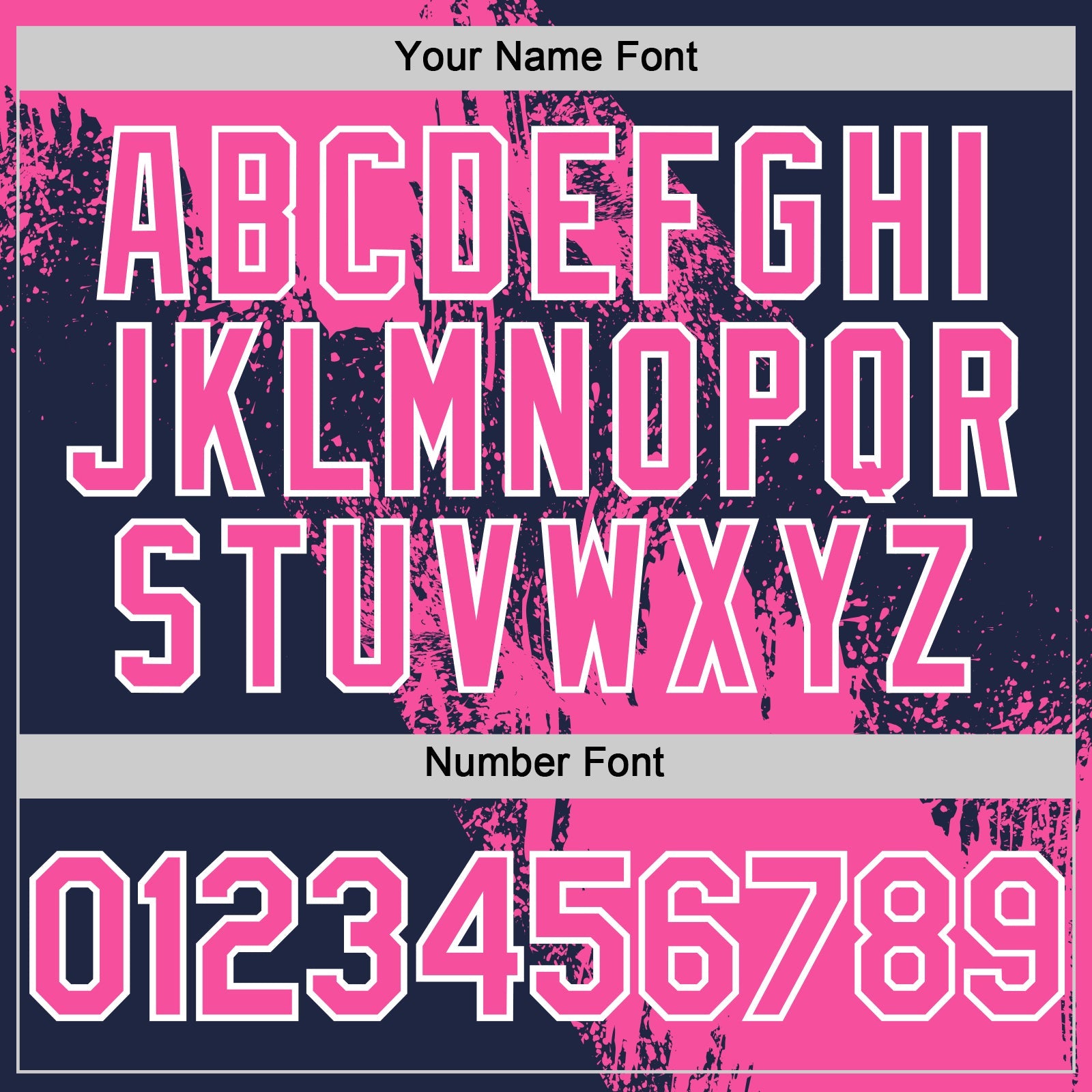 Custom Pink Navy-White 3D Pattern Design Abstract Brush Stroke Authentic Baseball Jersey view 5
