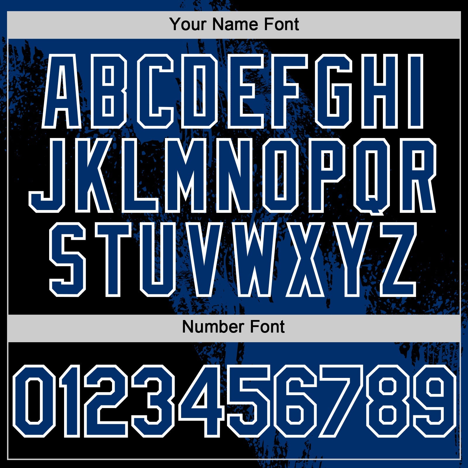 Custom US Navy Blue Black-White 3D Pattern Design Abstract Brush Stroke Authentic Baseball Jersey view 5