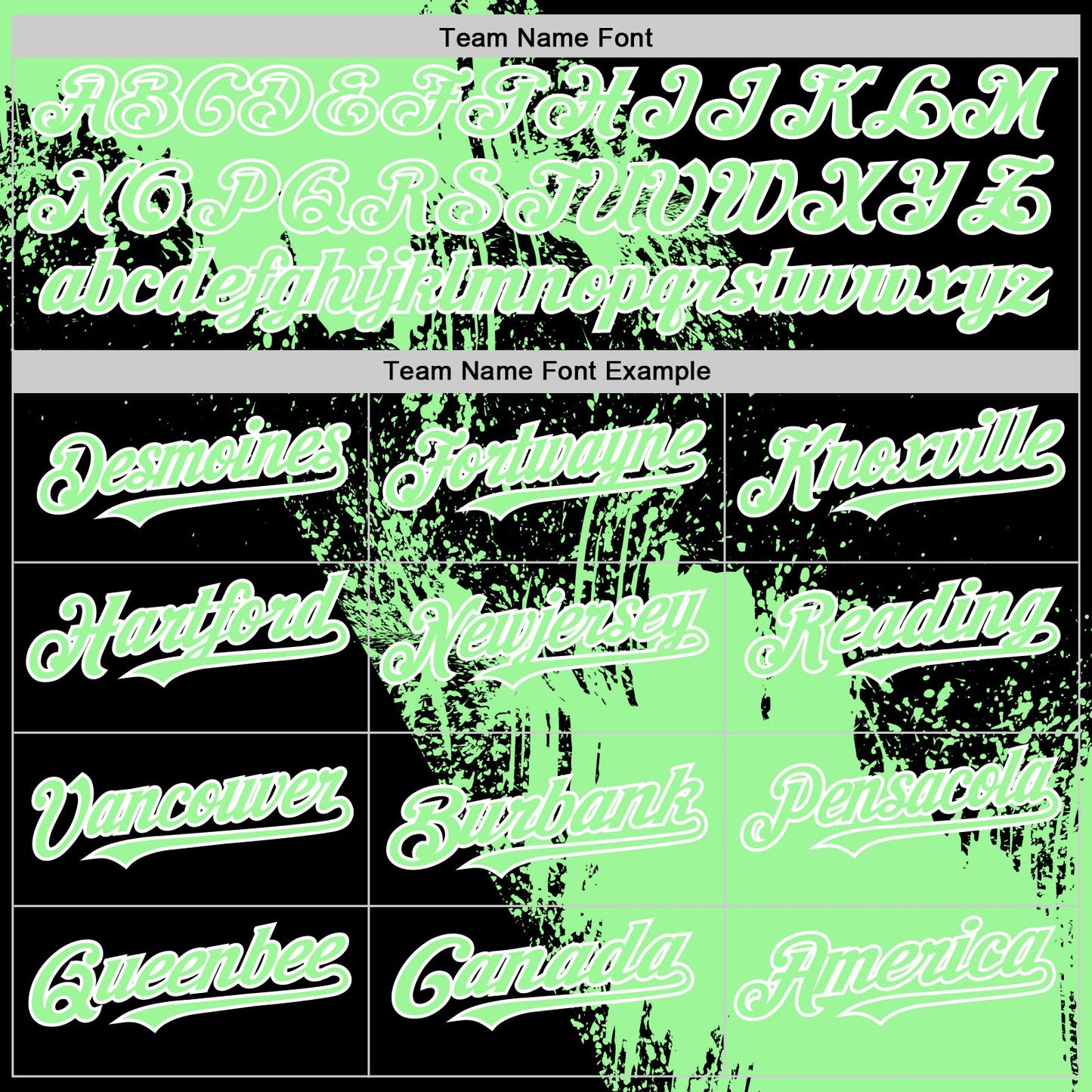 Custom Pea Green Black-White 3D Pattern Design Abstract Brush Stroke Authentic Baseball Jersey view 4
